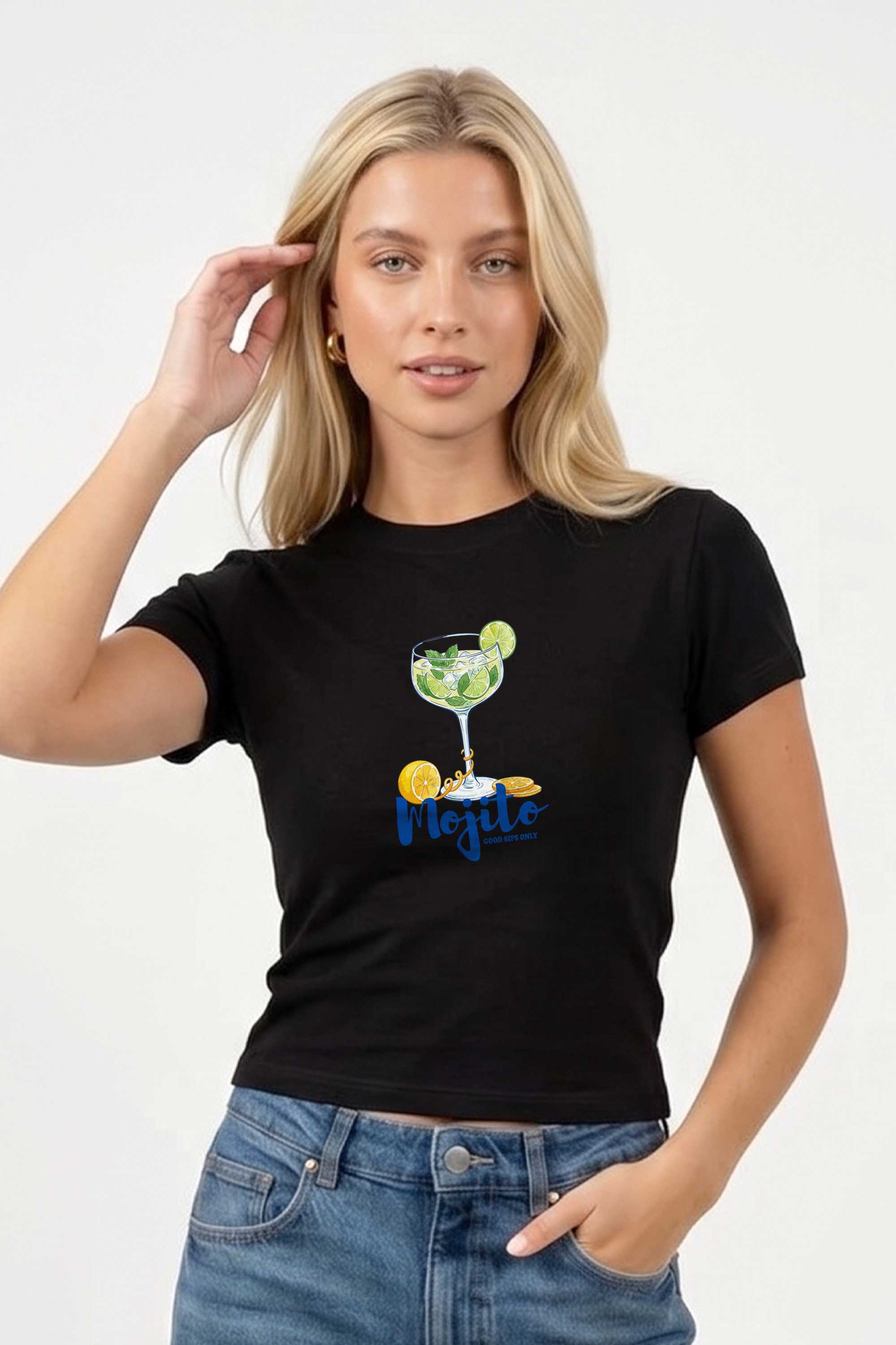 220GSM Mojito Printed Baby Tee
