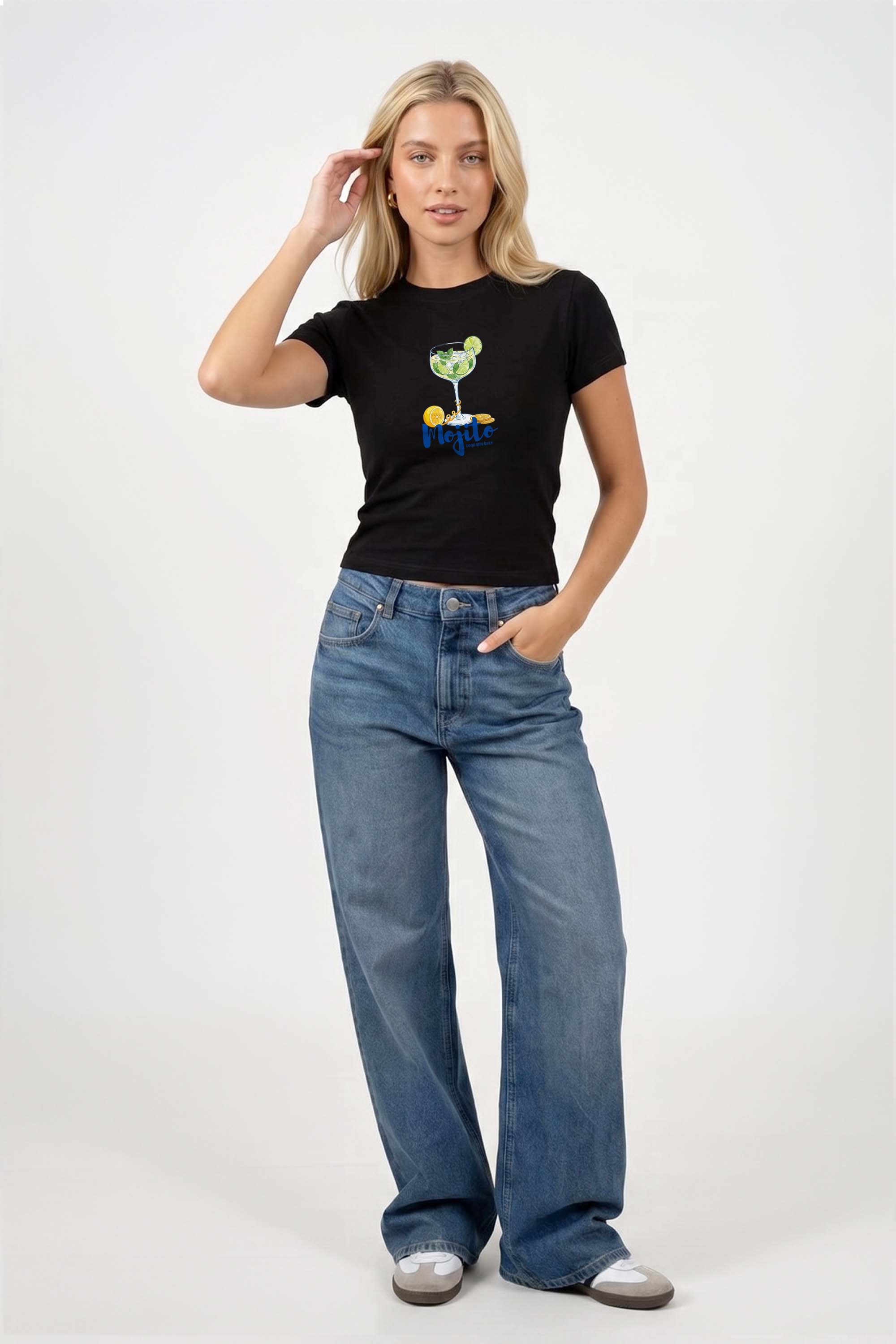 220GSM Mojito Printed Baby Tee