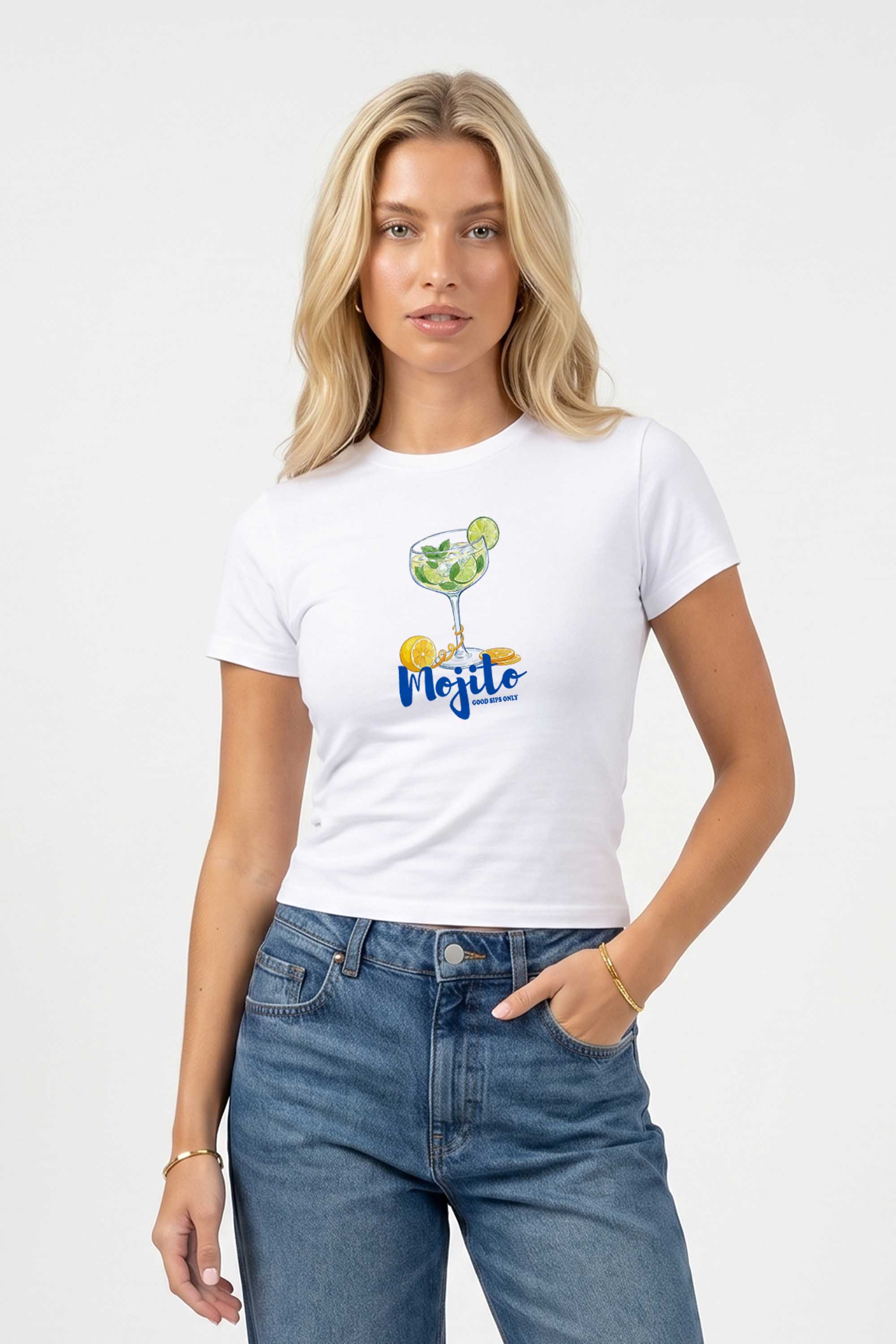 220GSM Mojito Printed Baby Tee