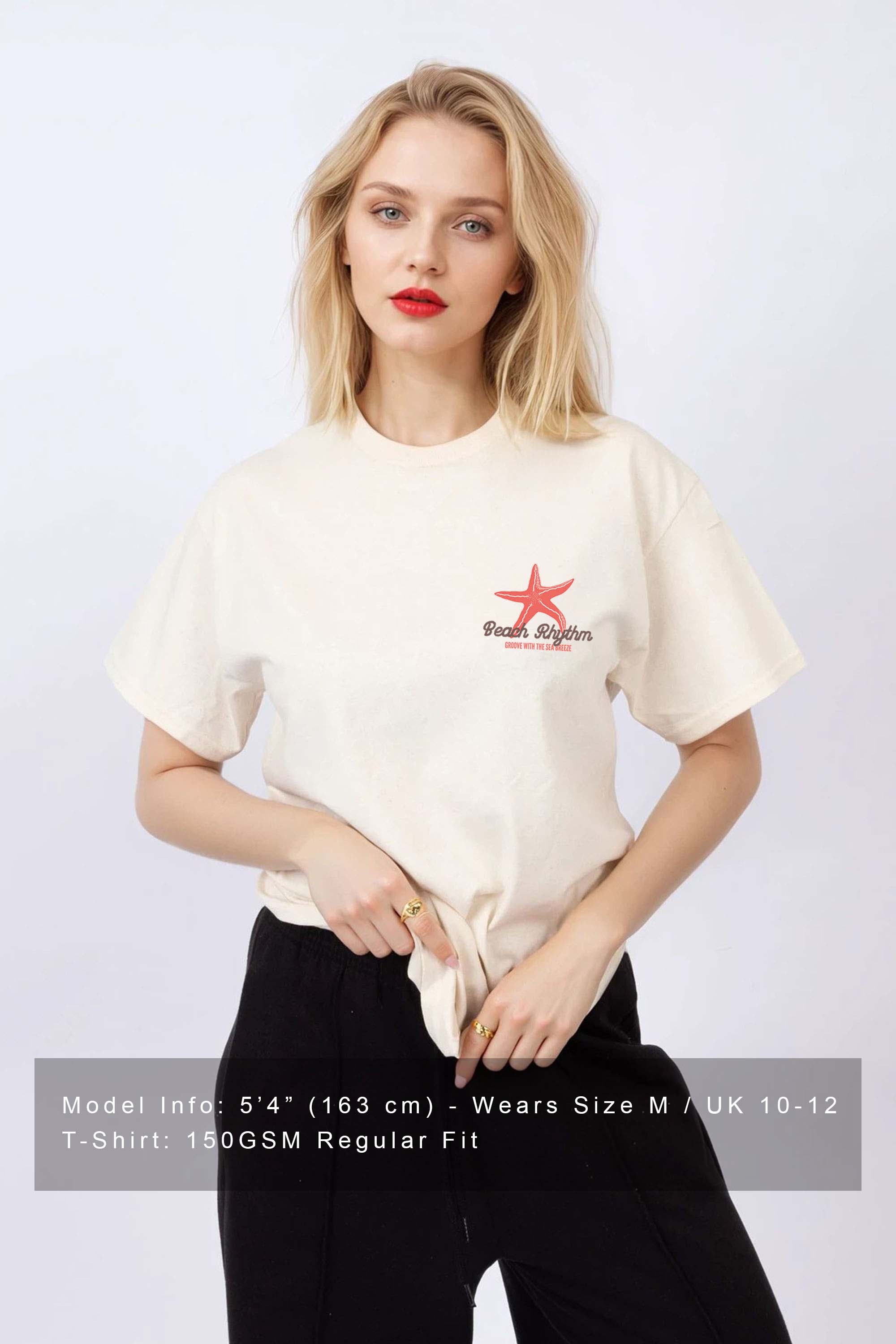 Regular Fit T-shirt in Coastal Paradise Festival Print
