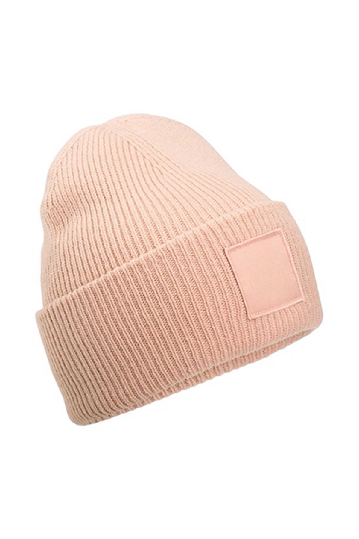 Deep-Cuffed Tonal Patch Beanie