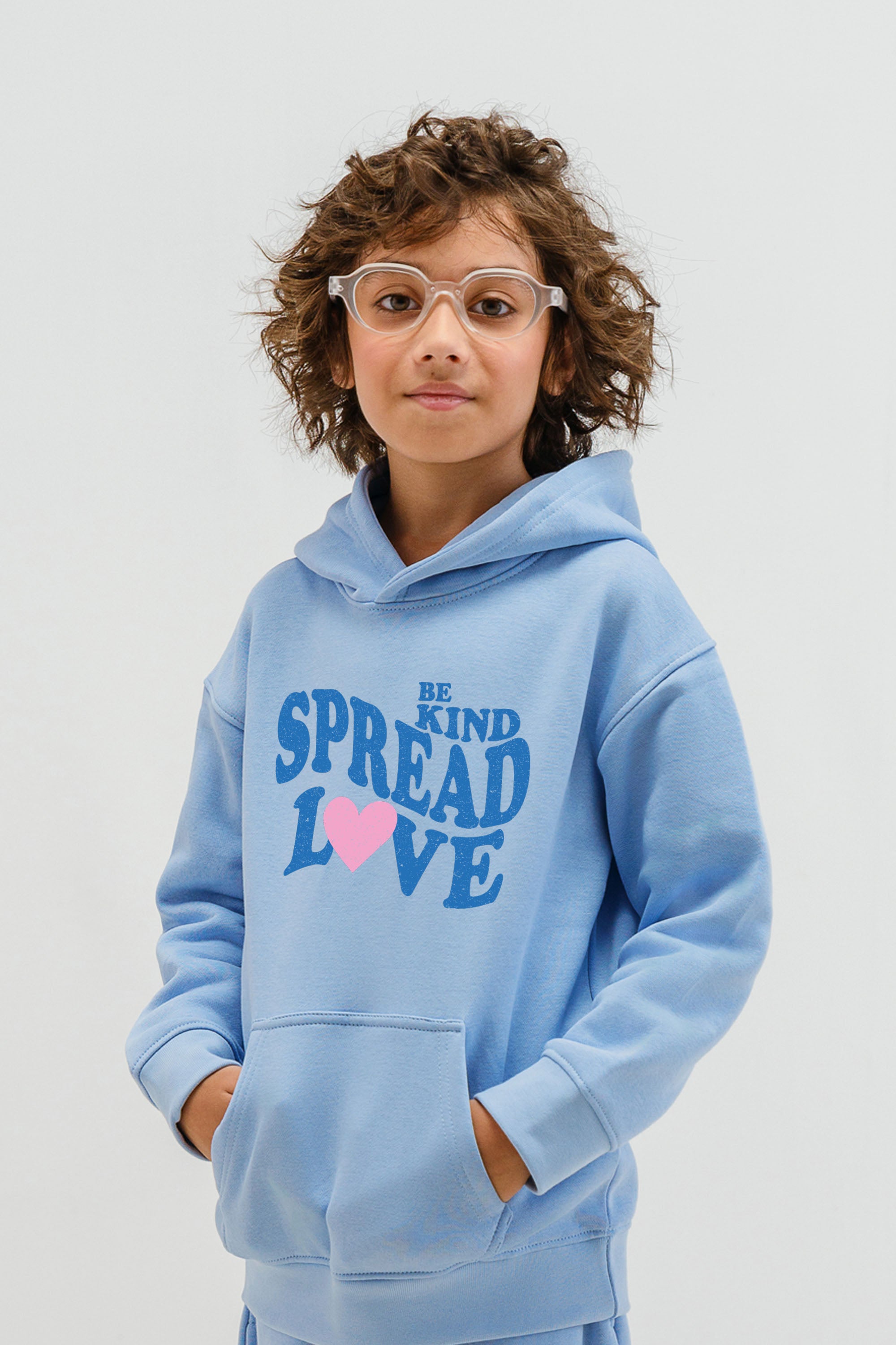 Kids Premium Spread Love Printed Hoodie (Pack of 5)