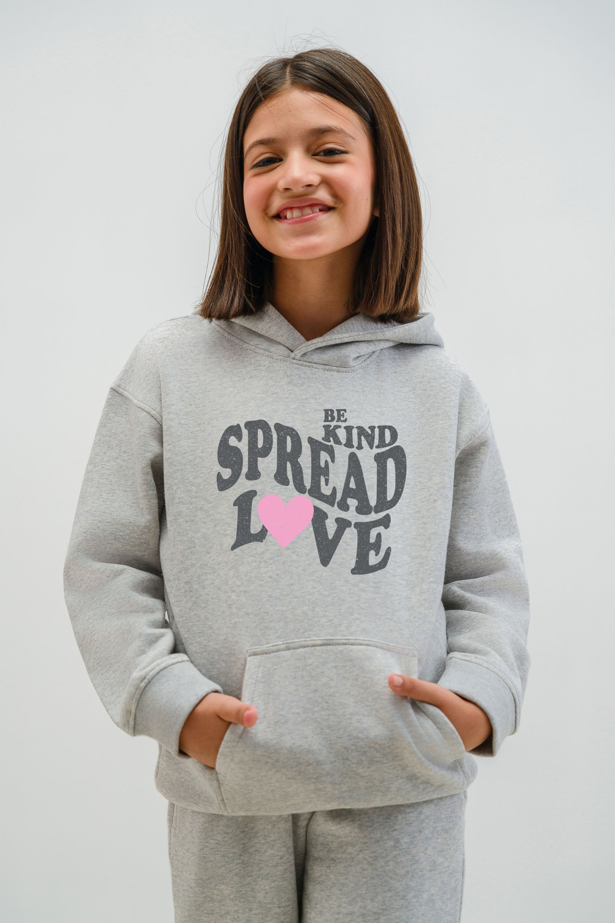 Kids Premium Spread Love Printed Hoodie (Pack of 5)
