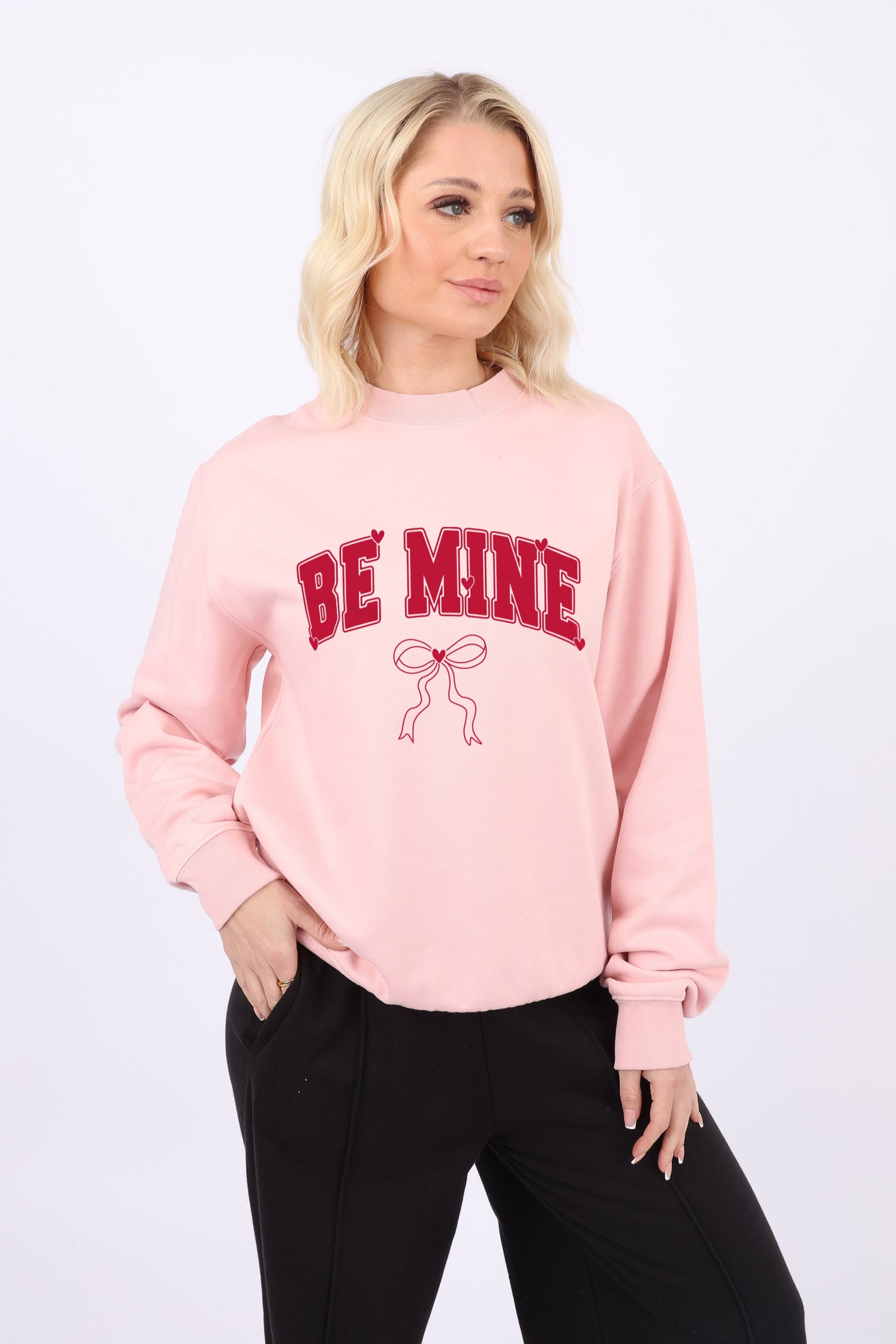 Be Mine Valentine Printed Sweatshirt
