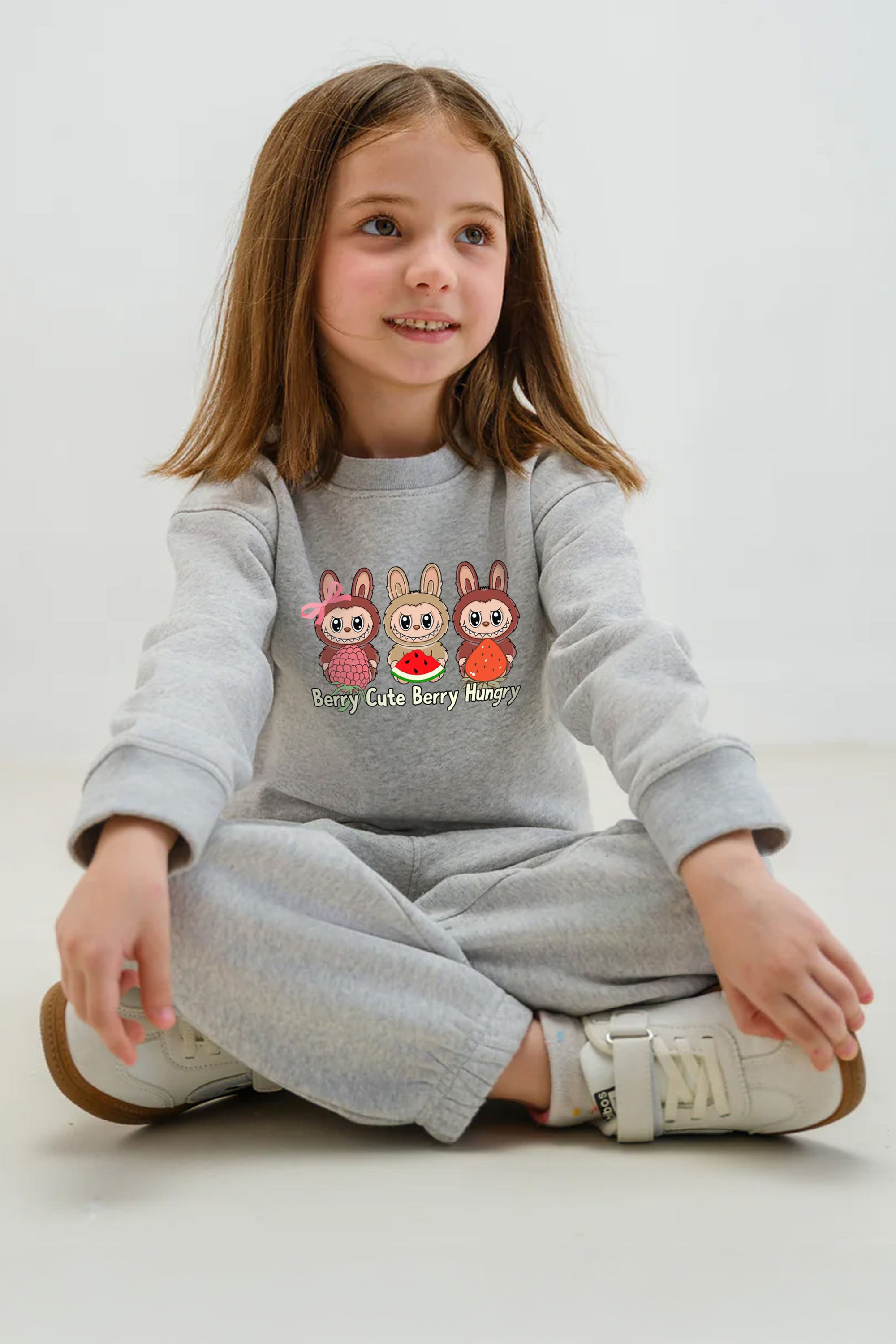 Kids Premium Berry Cute Labubu Printed Sweatshirt (Pack of 5)