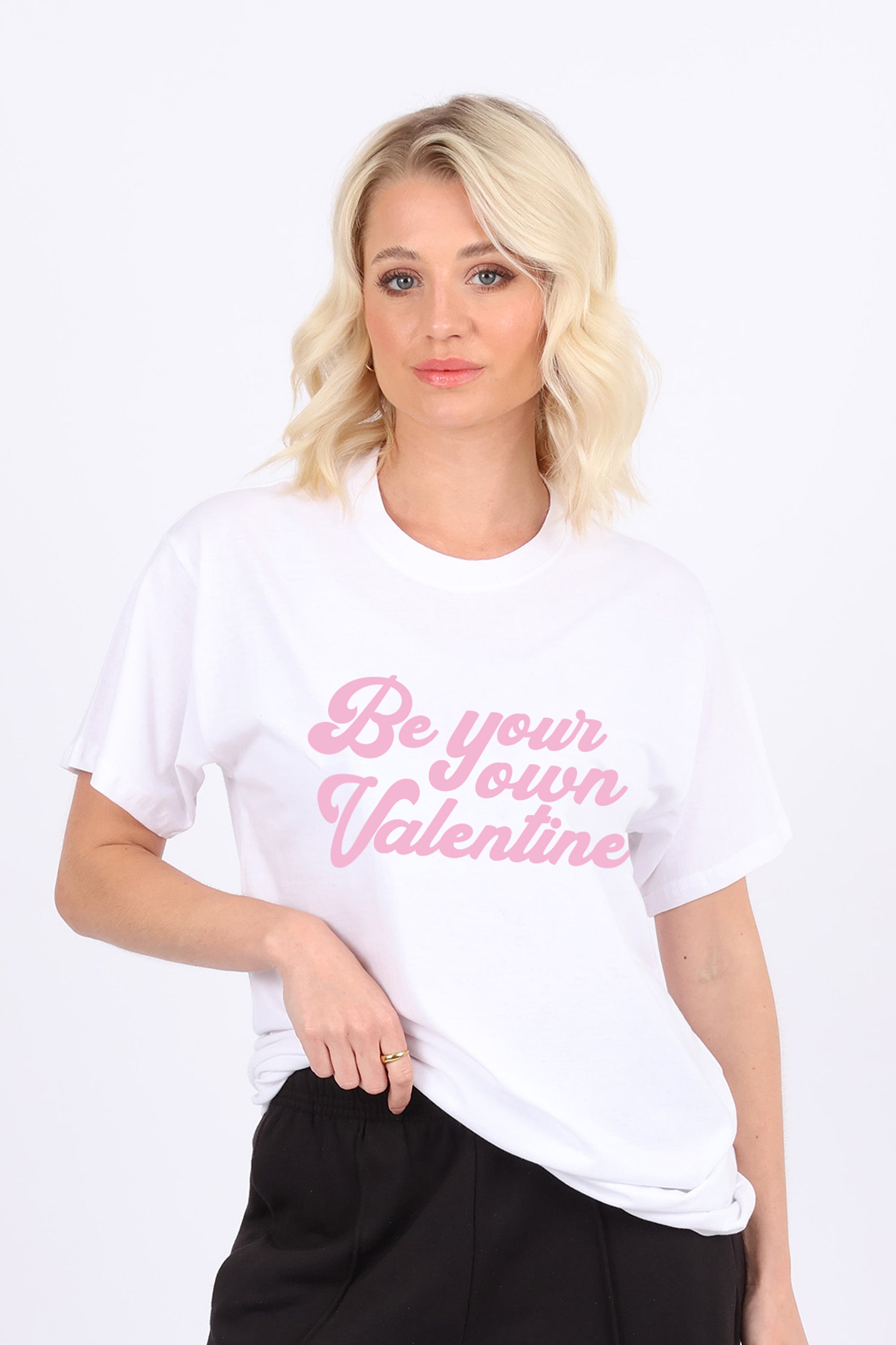 Be Your Own Valentine Printed T-Shirt
