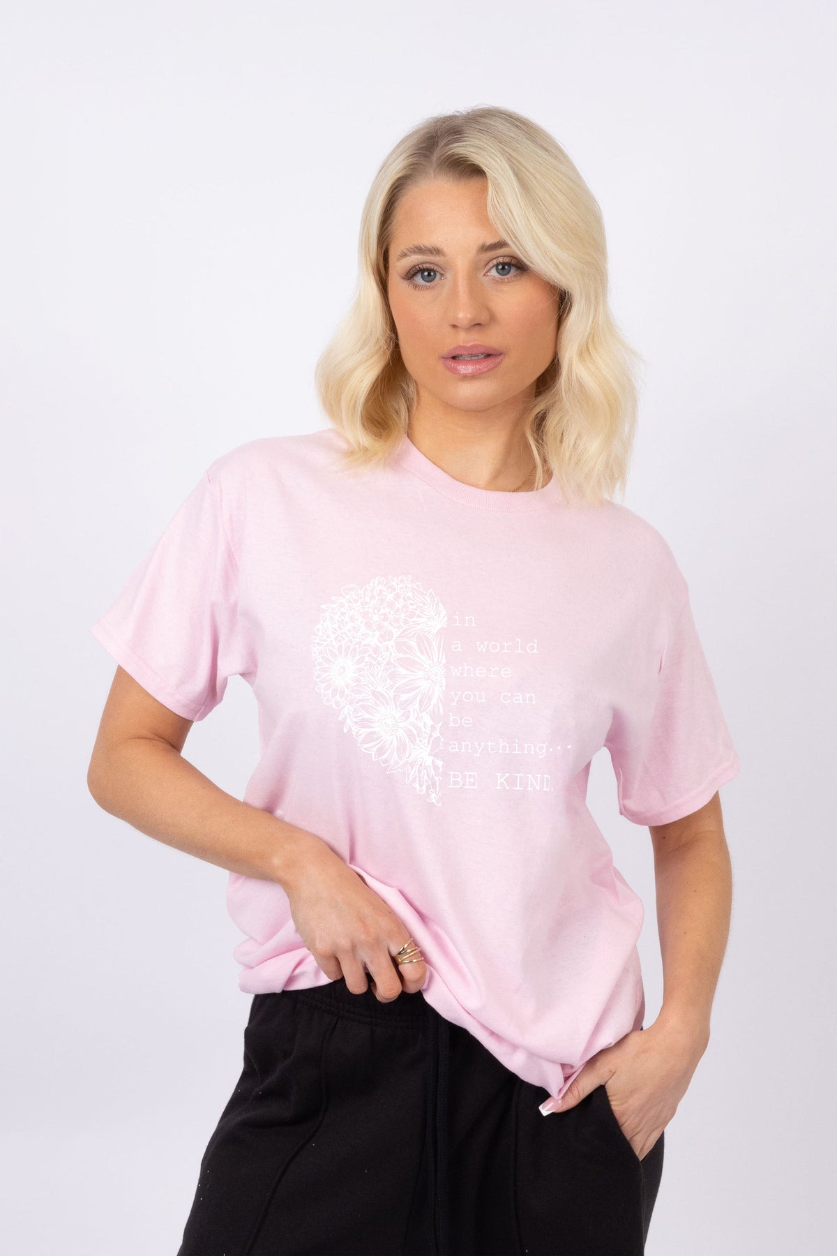 Be Kind Heart Oversized T-Shirt (Pack of 6)