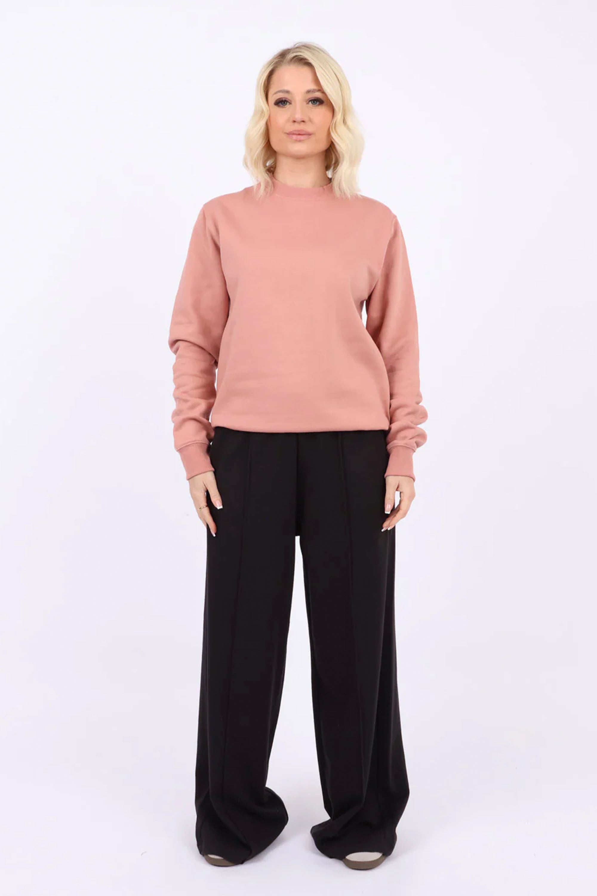 Womens Crew Neck Plain Sweatshirts (Pack of 6)