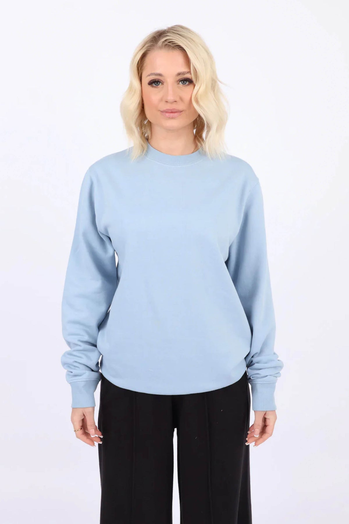 Womens Crew Neck Plain Sweatshirts (Pack of 6)