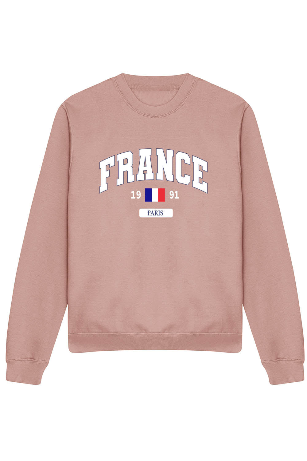 FRANCE SWEATSHIRT IN DUSTY PINK (Custom Pack)