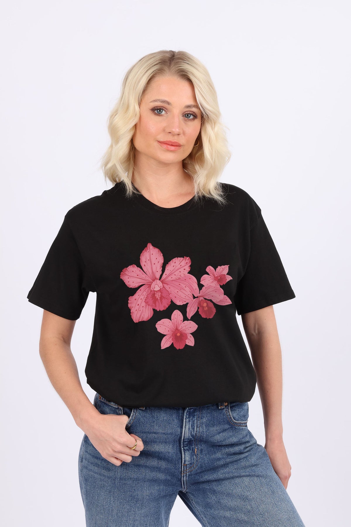 Orchid Flower Printed T-shirt