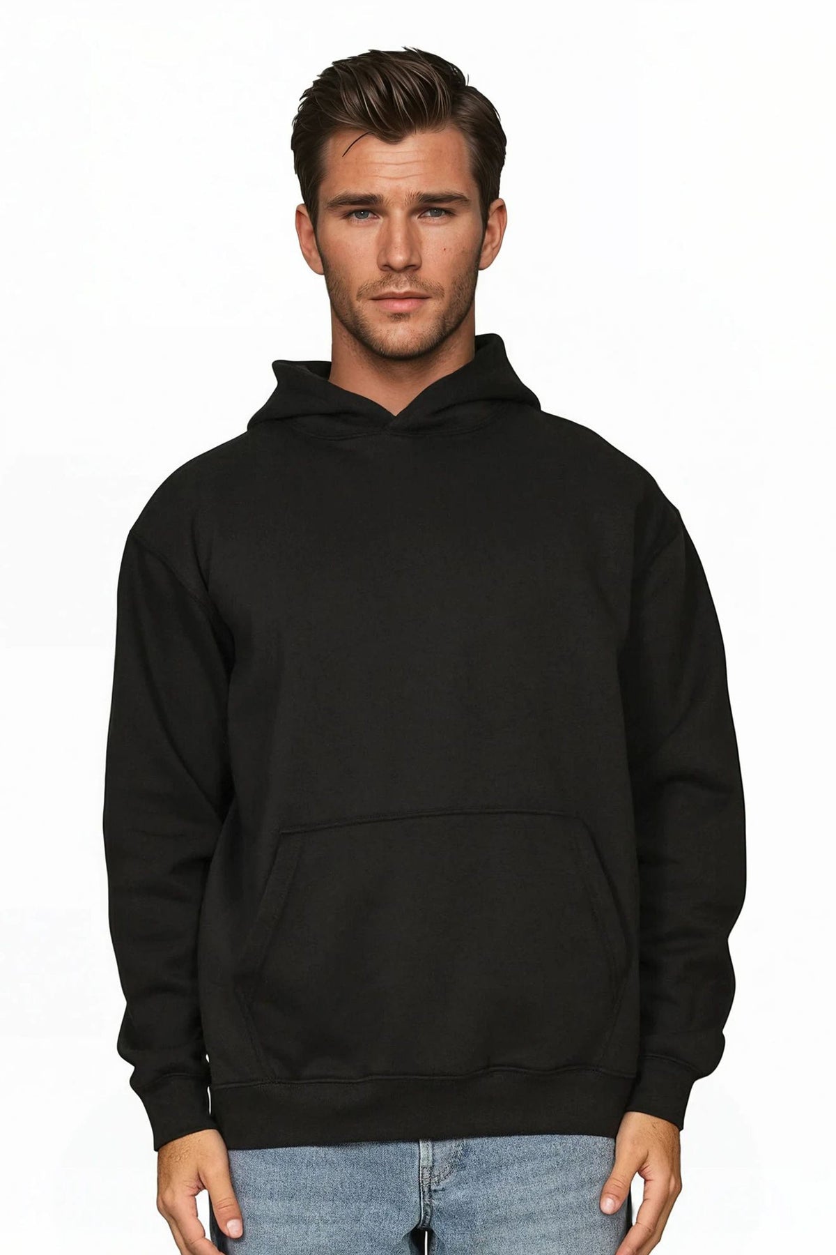 Unisex 330GSM Plain Heavyweight Oversized Hoodie