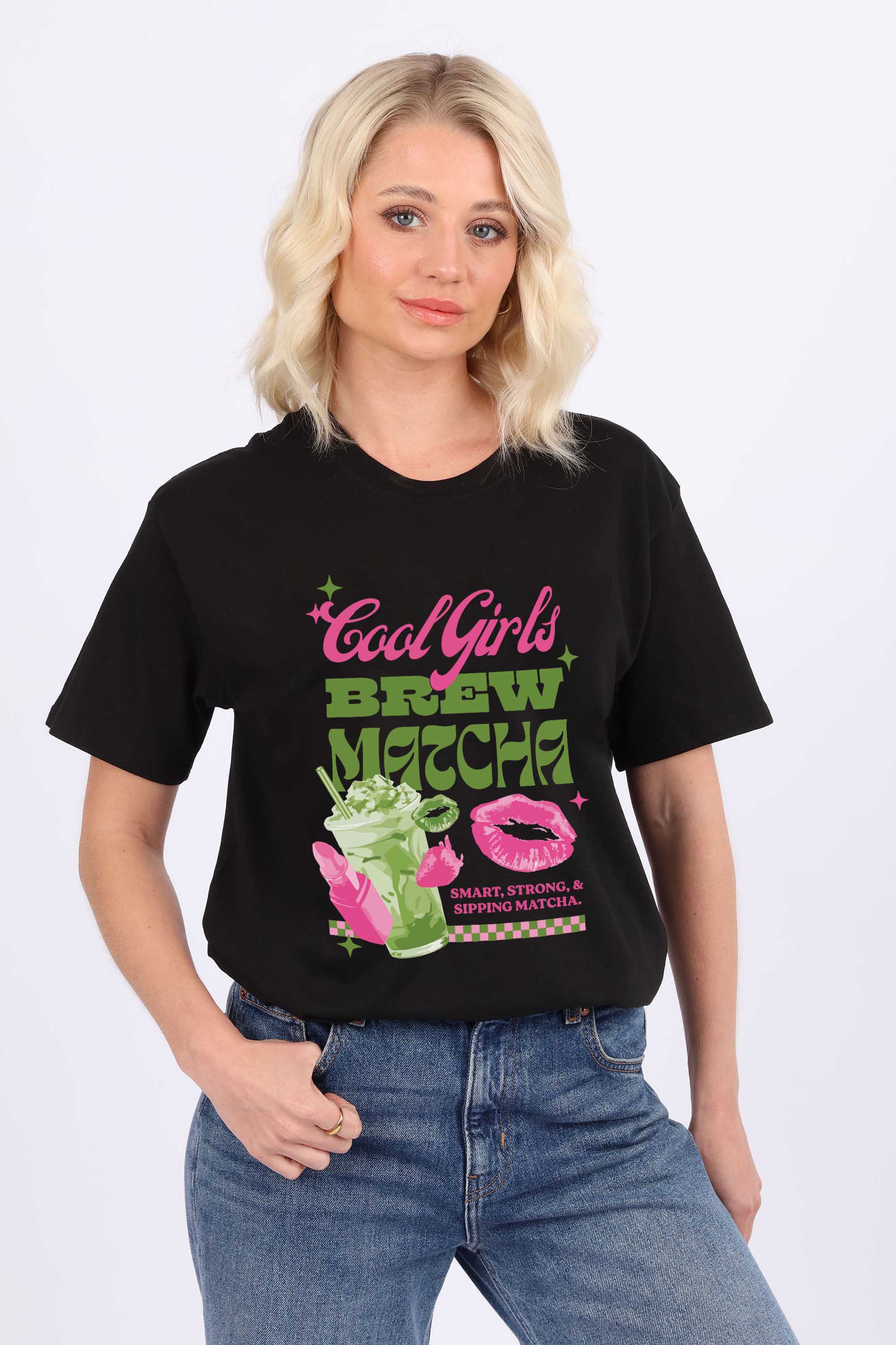 Cool Girls Brew Matcha Printed T-Shirt