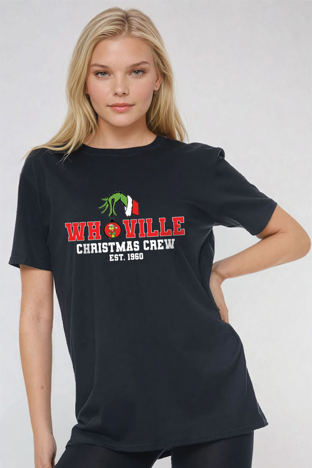 Whoville Christmas Crew Printed T-Shirt