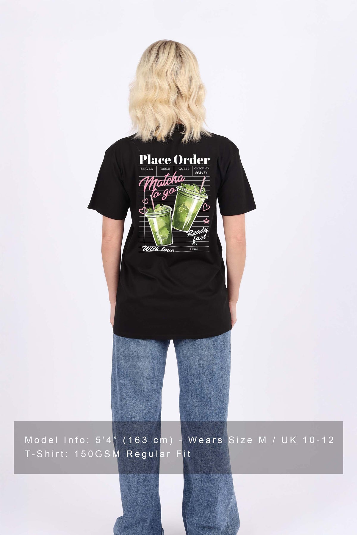 Regular Fit T-shirt in Matcha To Go Print