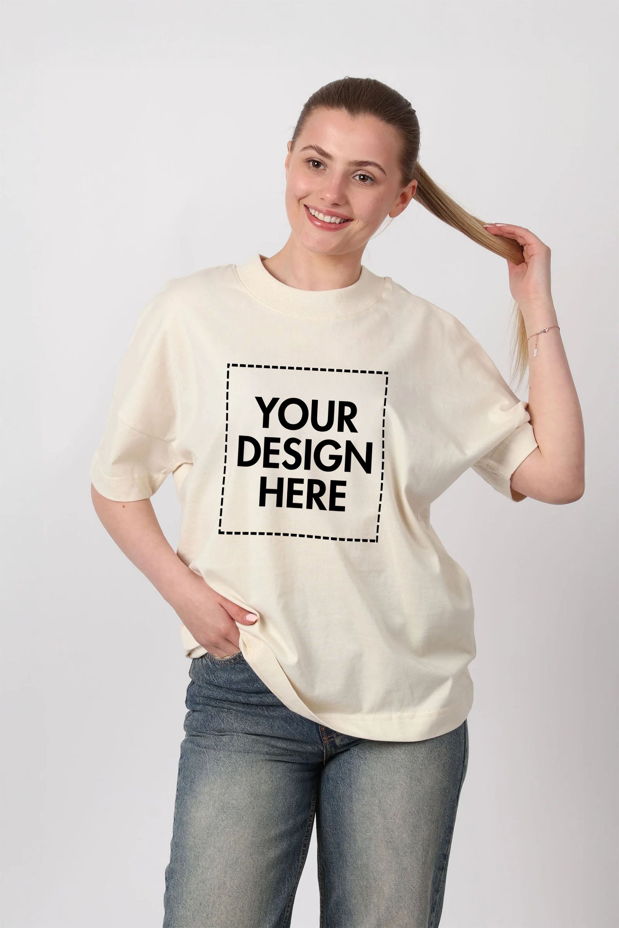 Oversized Unisex Premium Organic Custom Printed T-Shirt