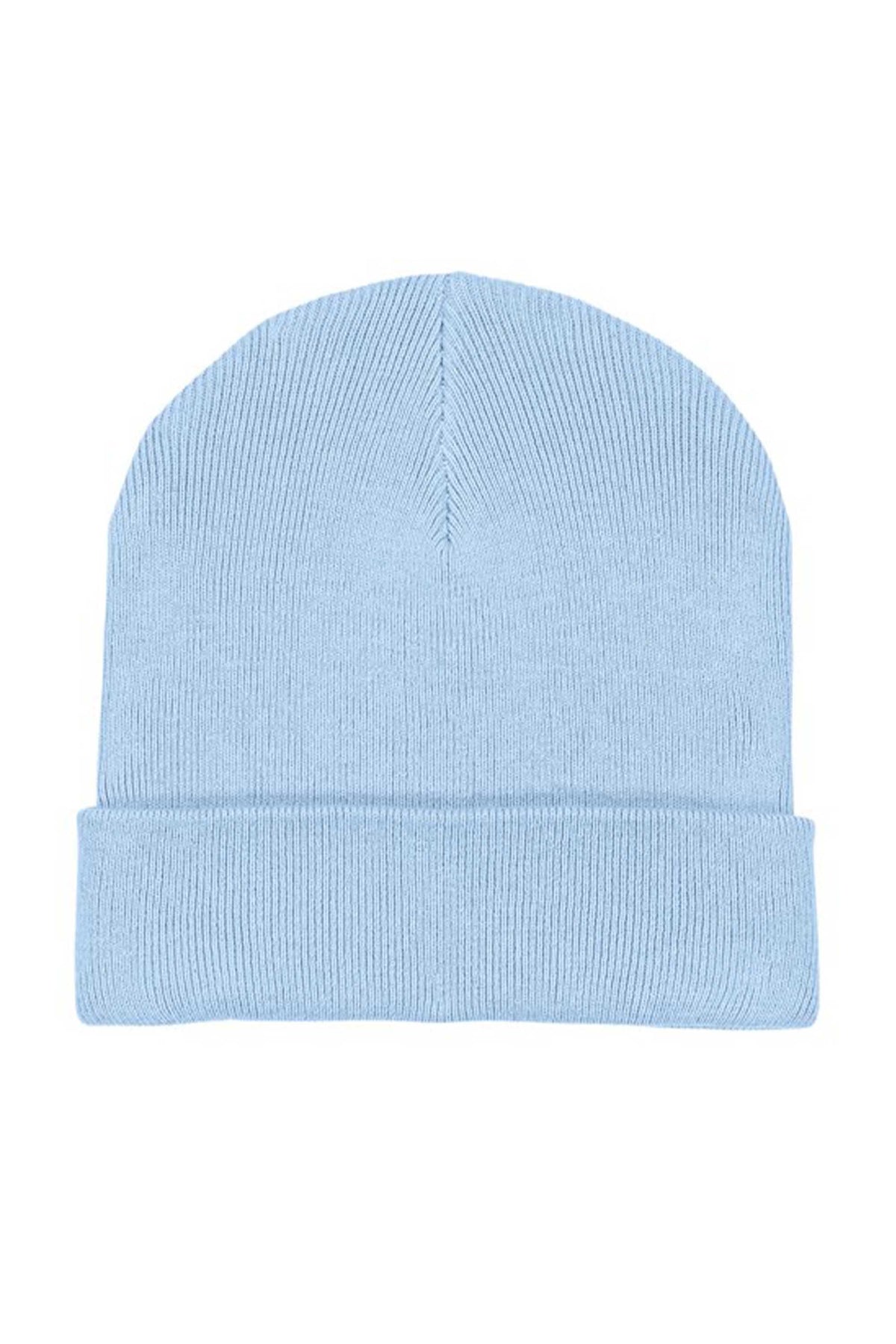 Plain Ribbed Beanie Hat