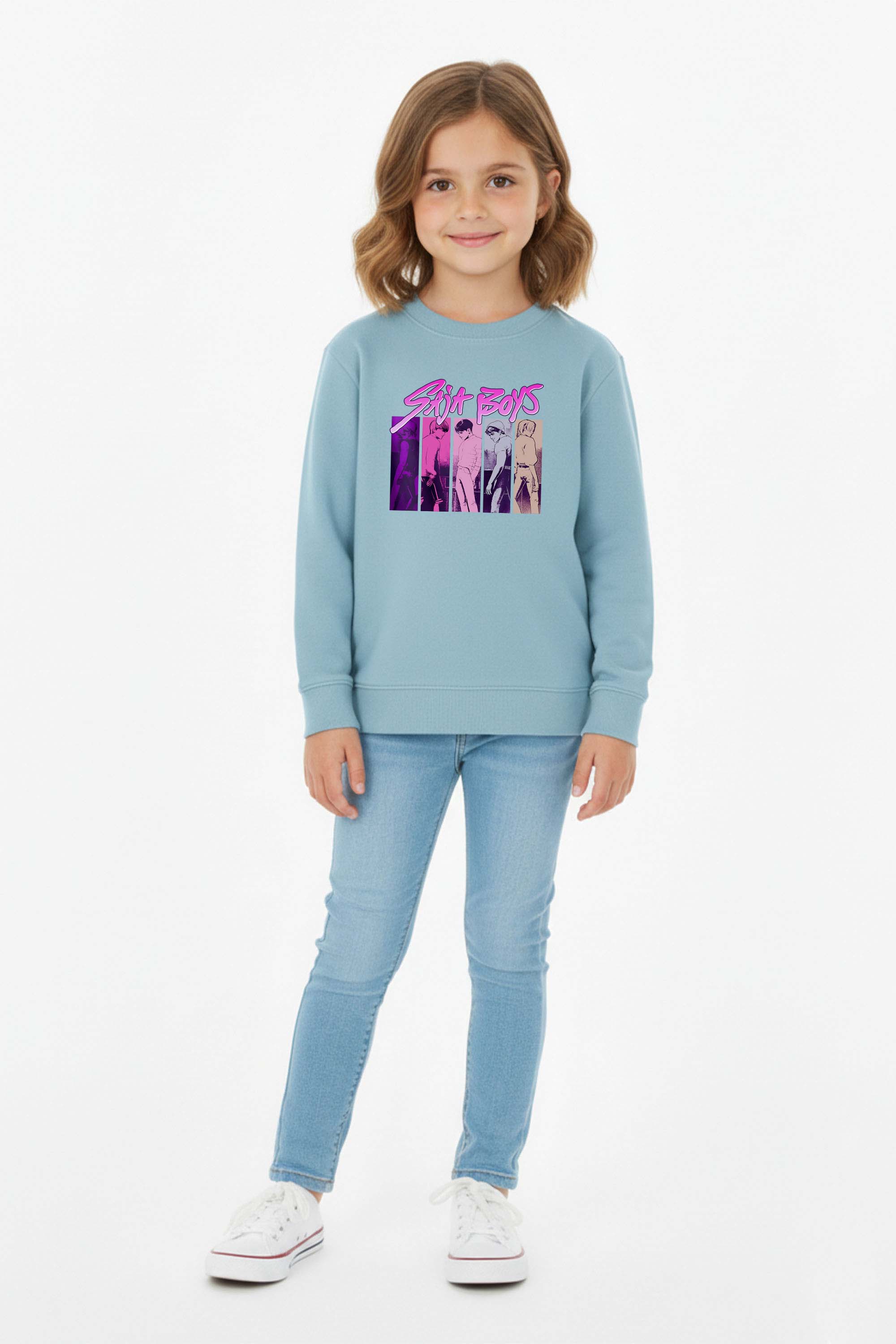 Kids K-Pop Saja Boys Graphic Printed Sweatshirt
