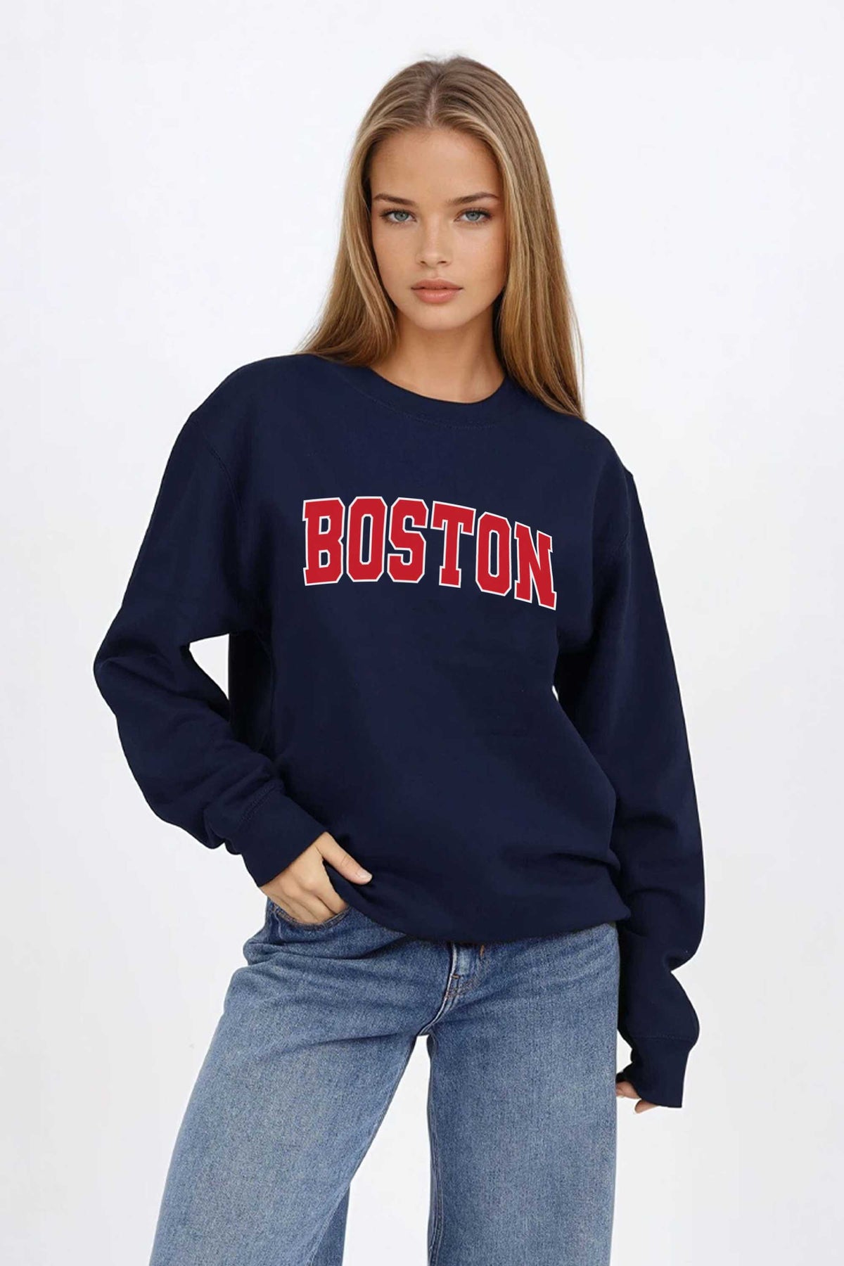 Boston Graphic Printed Sweatshirt