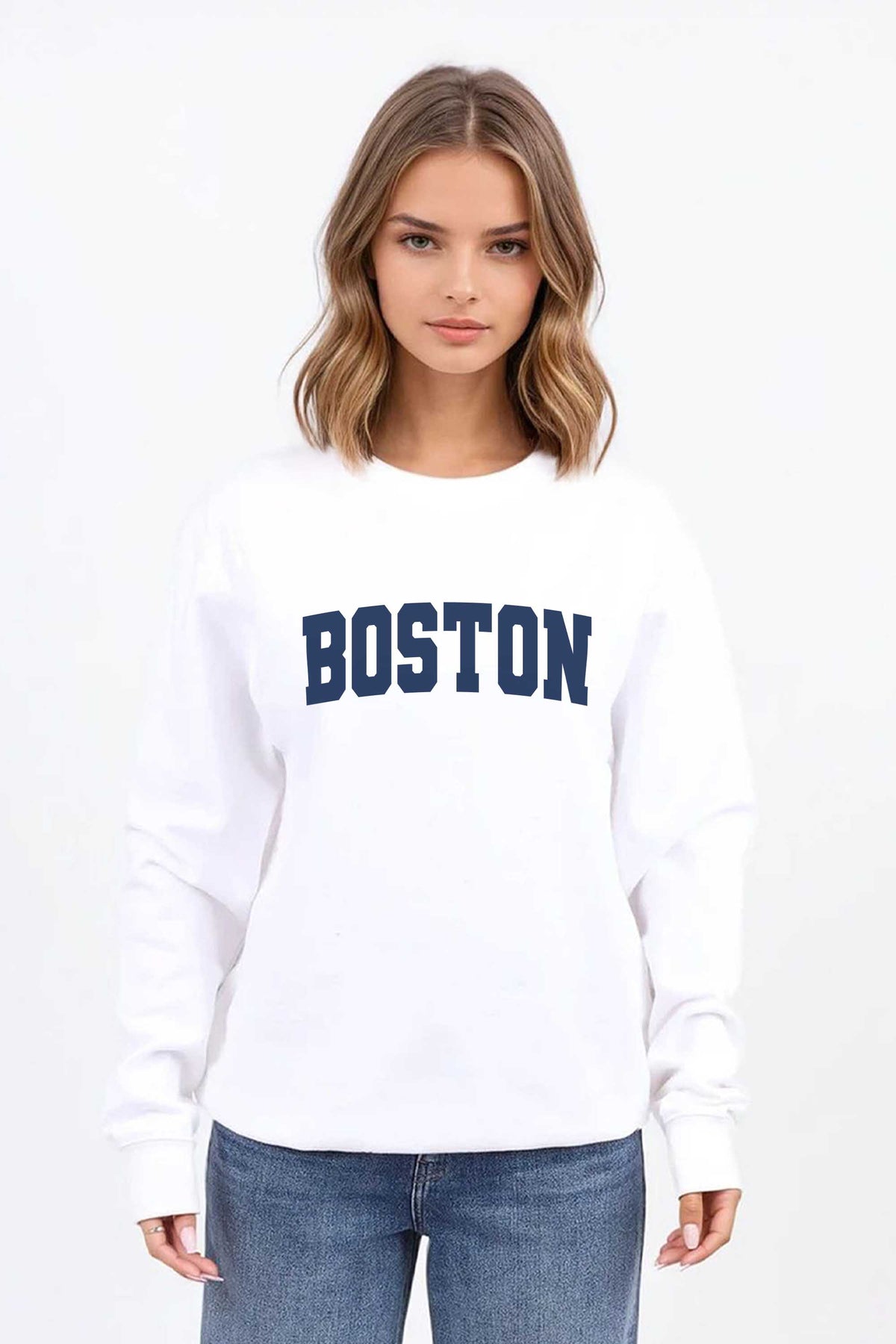 Boston Graphic Printed Sweatshirt