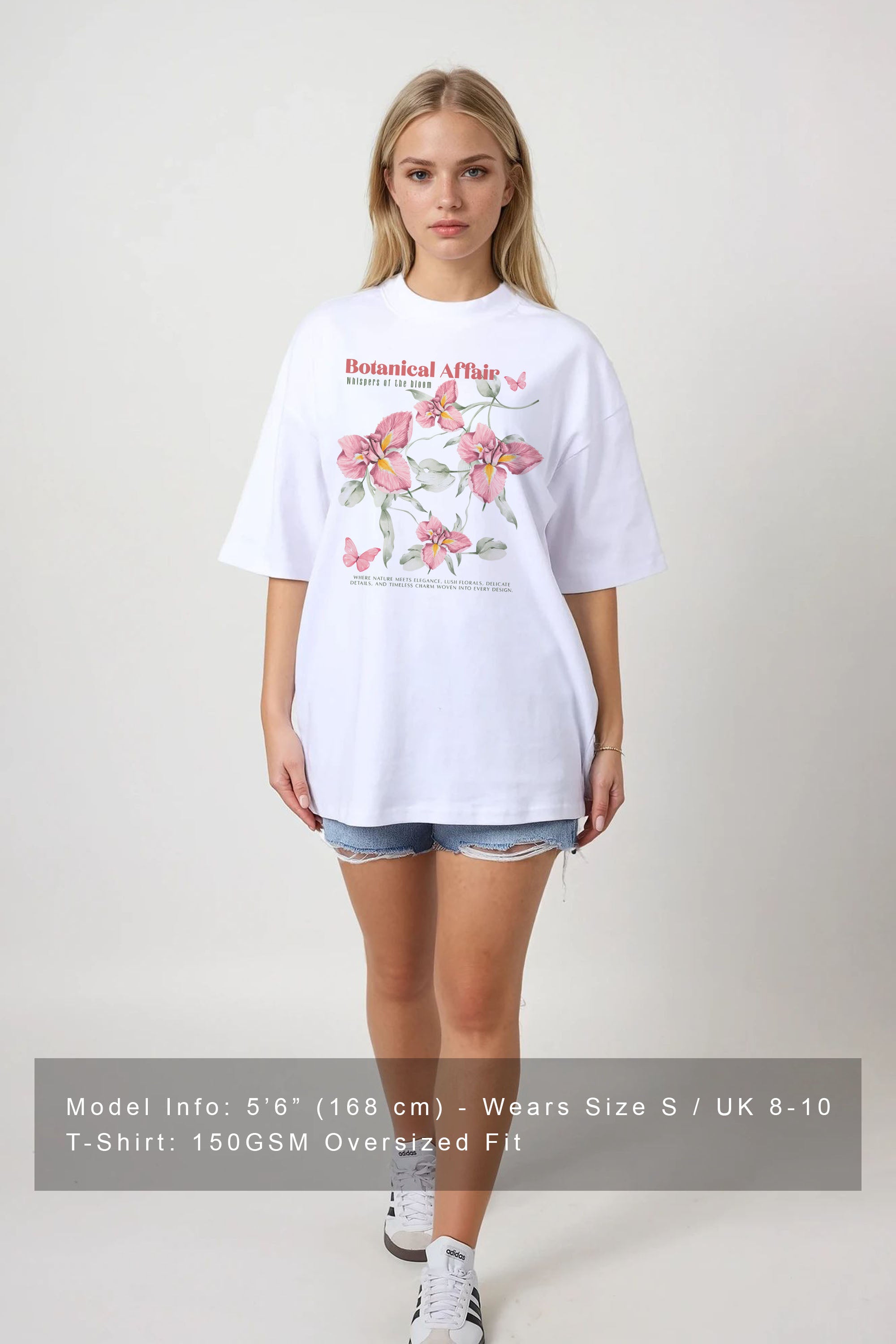 150GSM Oversized T-Shirt in Botanical Affair Floral Print