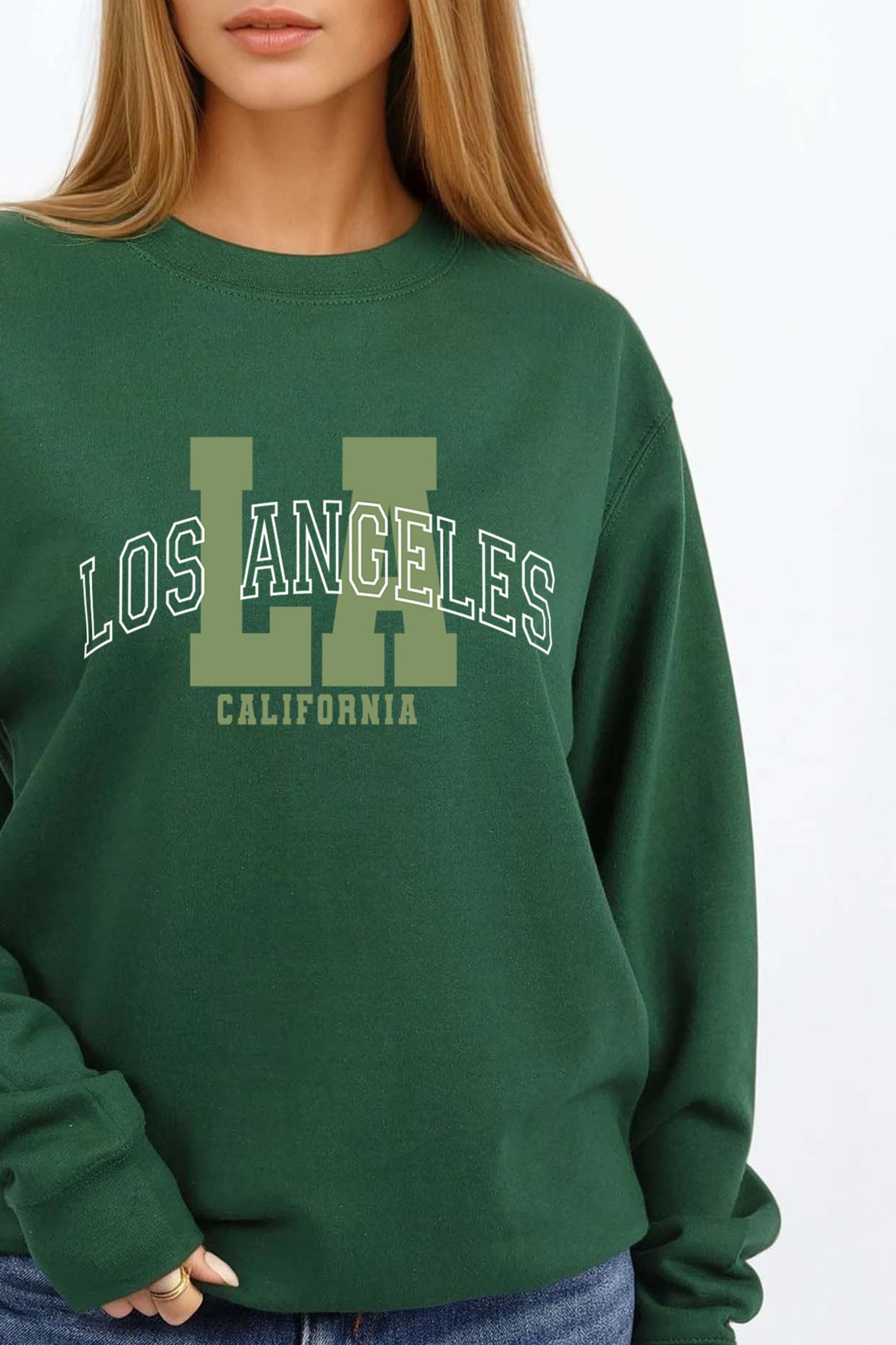 Los Angeles California Printed Sweatshirt