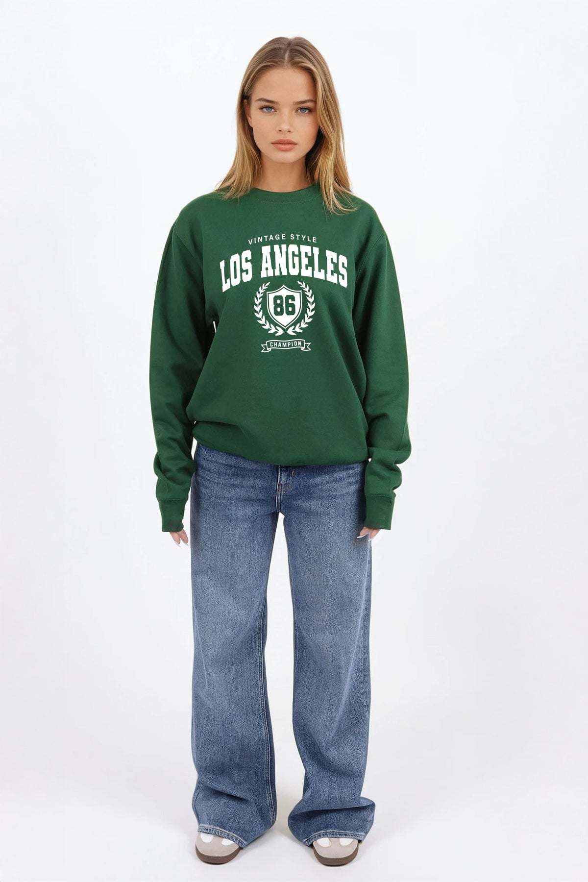 Vintage Style Los Angeles Printed Sweatshirt