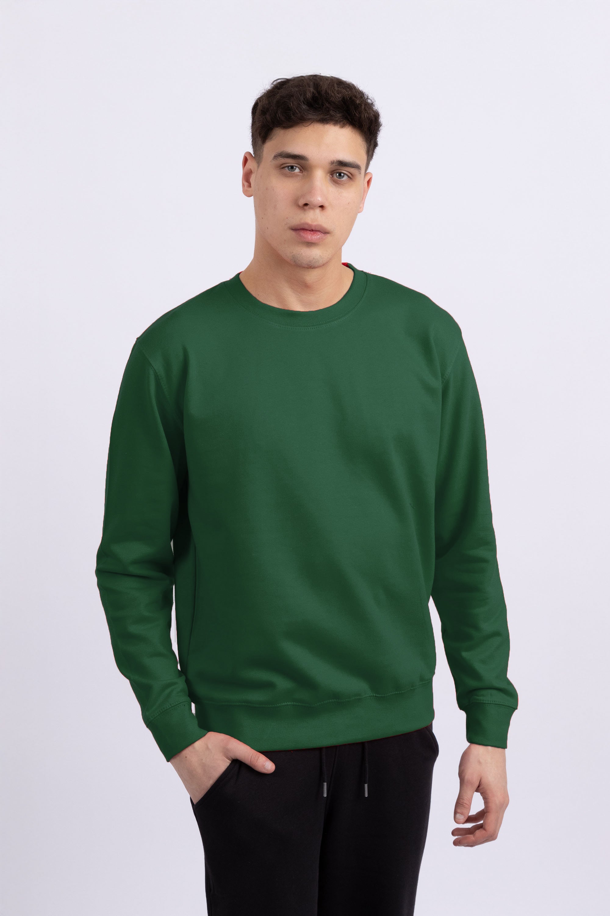 Unisex Crewneck Plain Sweatshirt