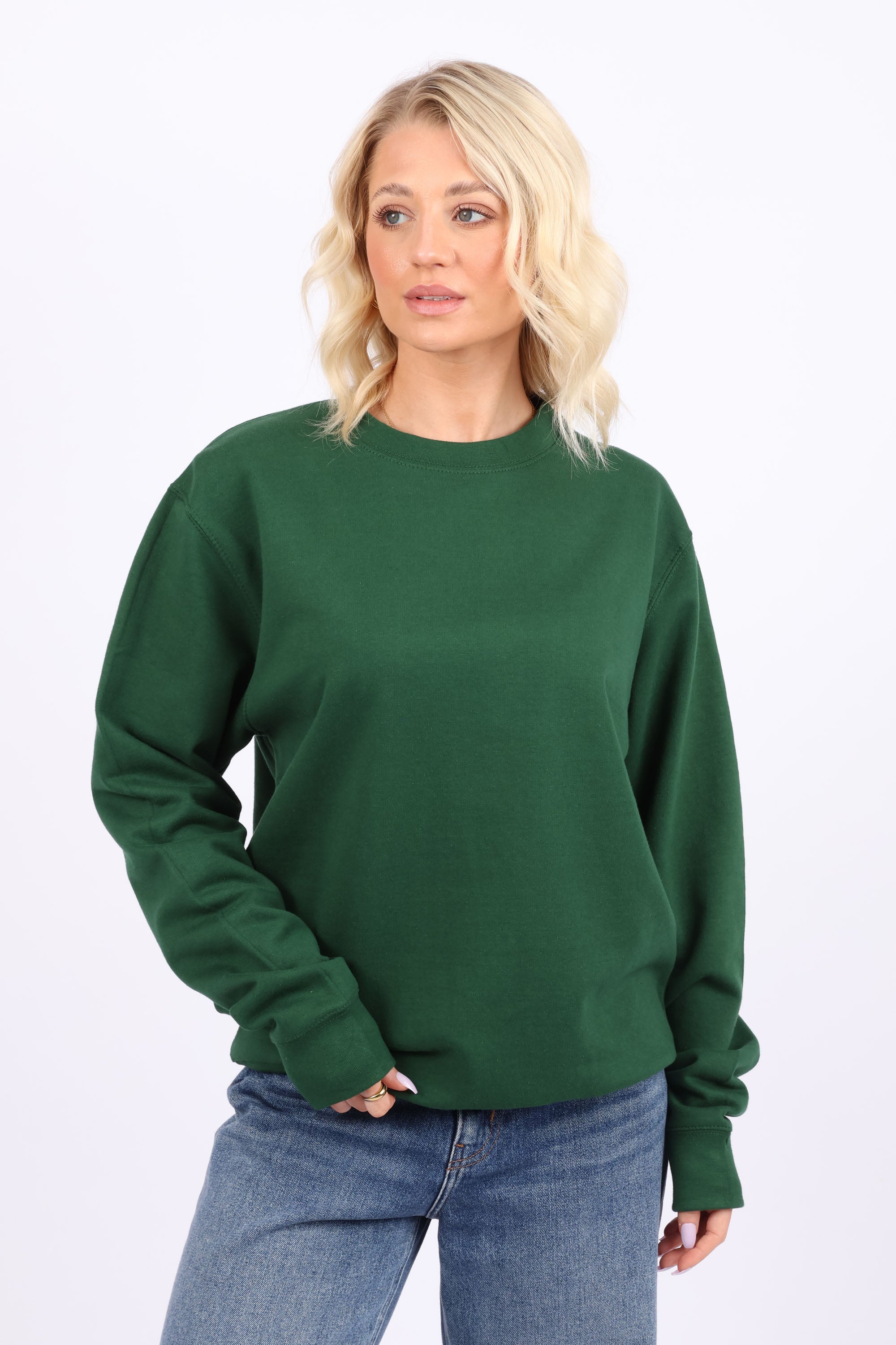 Unisex Crewneck Plain Sweatshirt