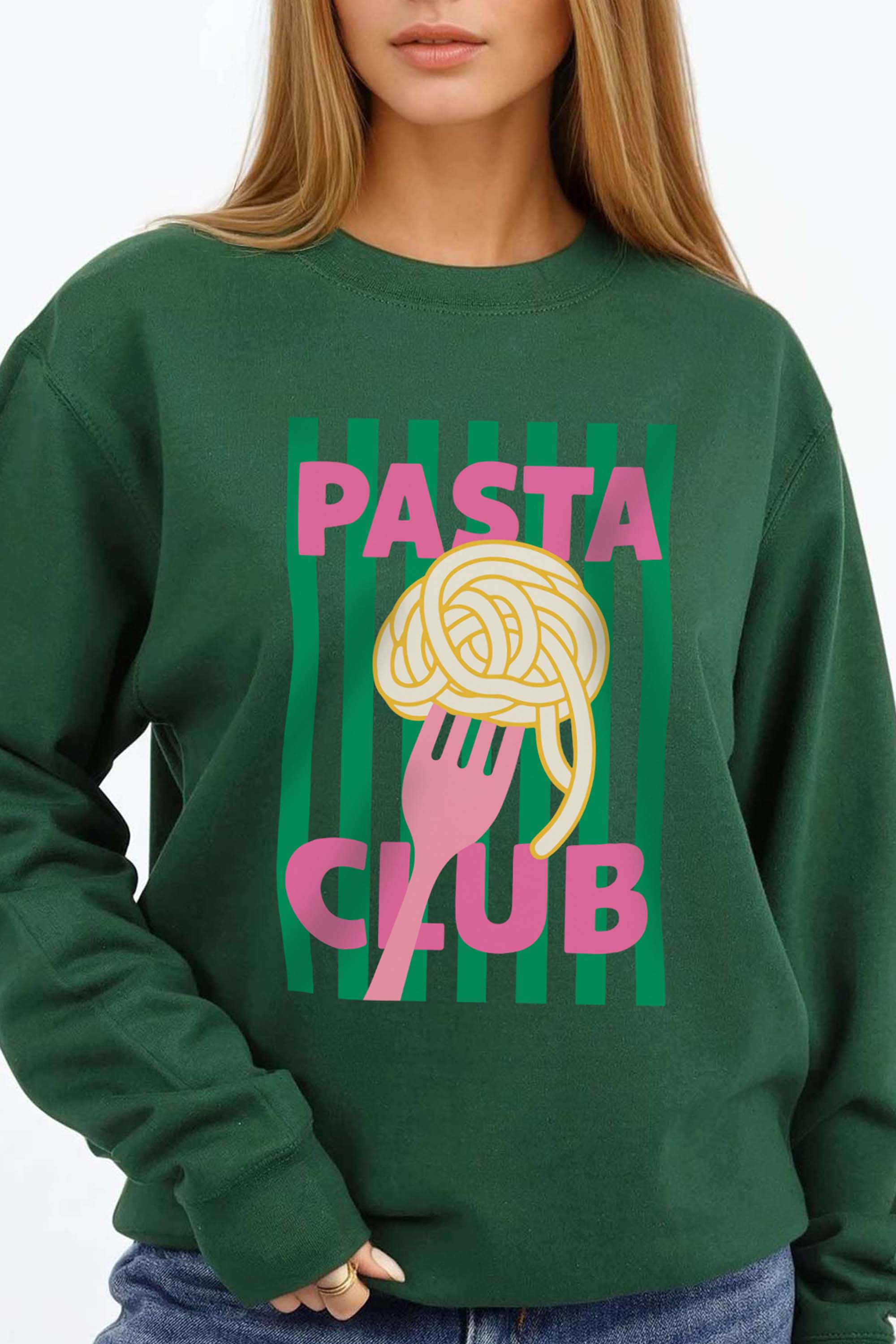 Pasta Club Printed Sweatshirt