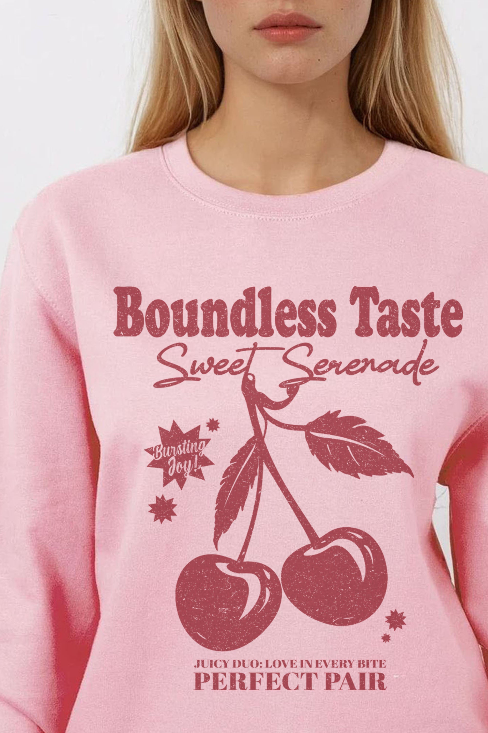 Boundless Taste Cherry Printed Sweatshirt