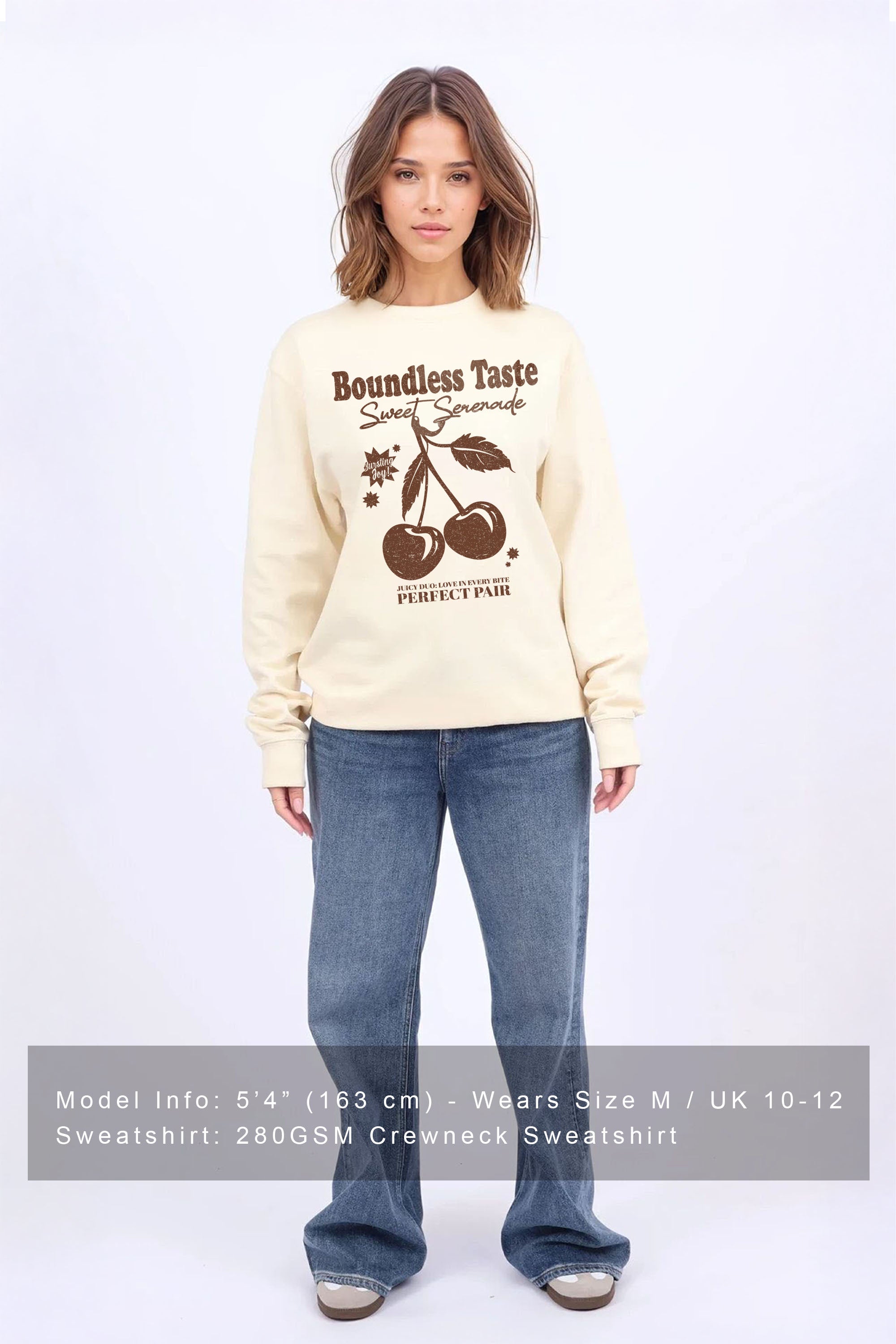 Boundless Taste Cherry Printed Sweatshirt