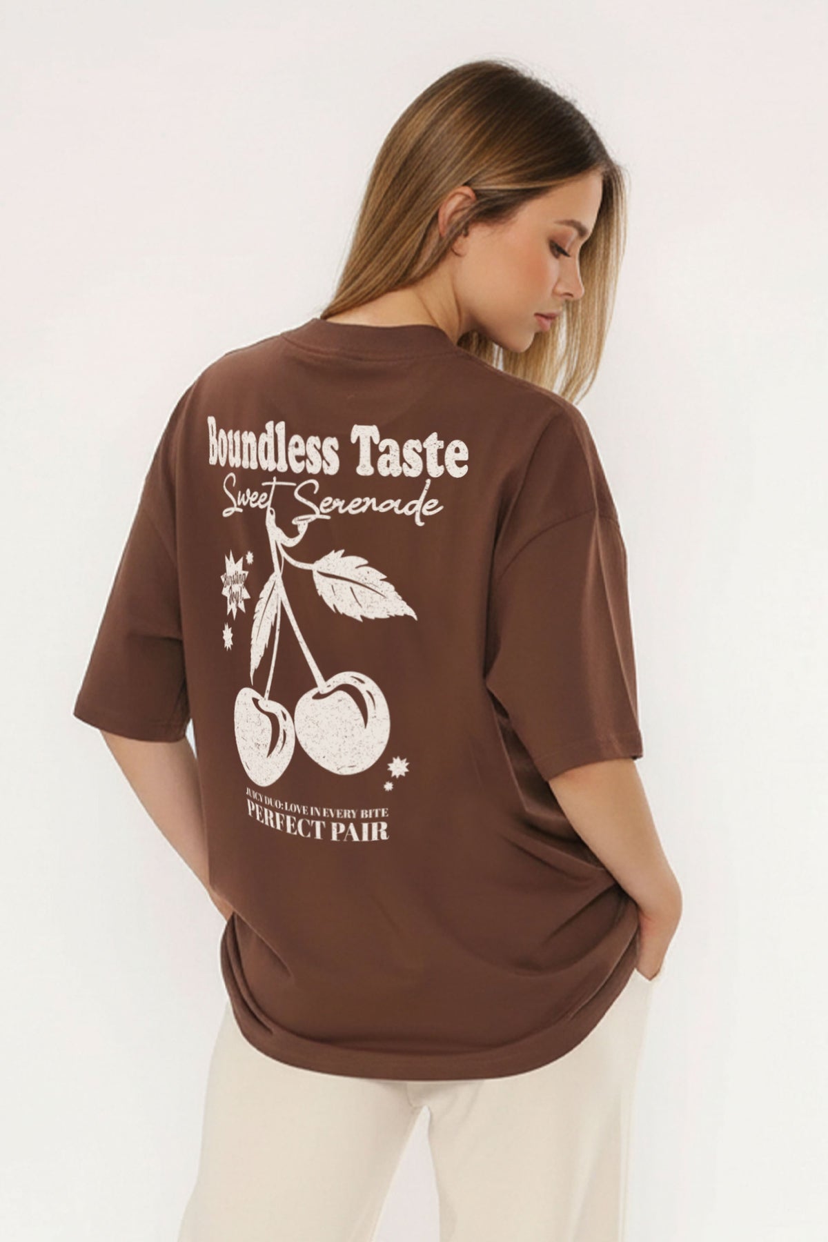 220GSM Oversize T-Shirt In Boundless Taste Print