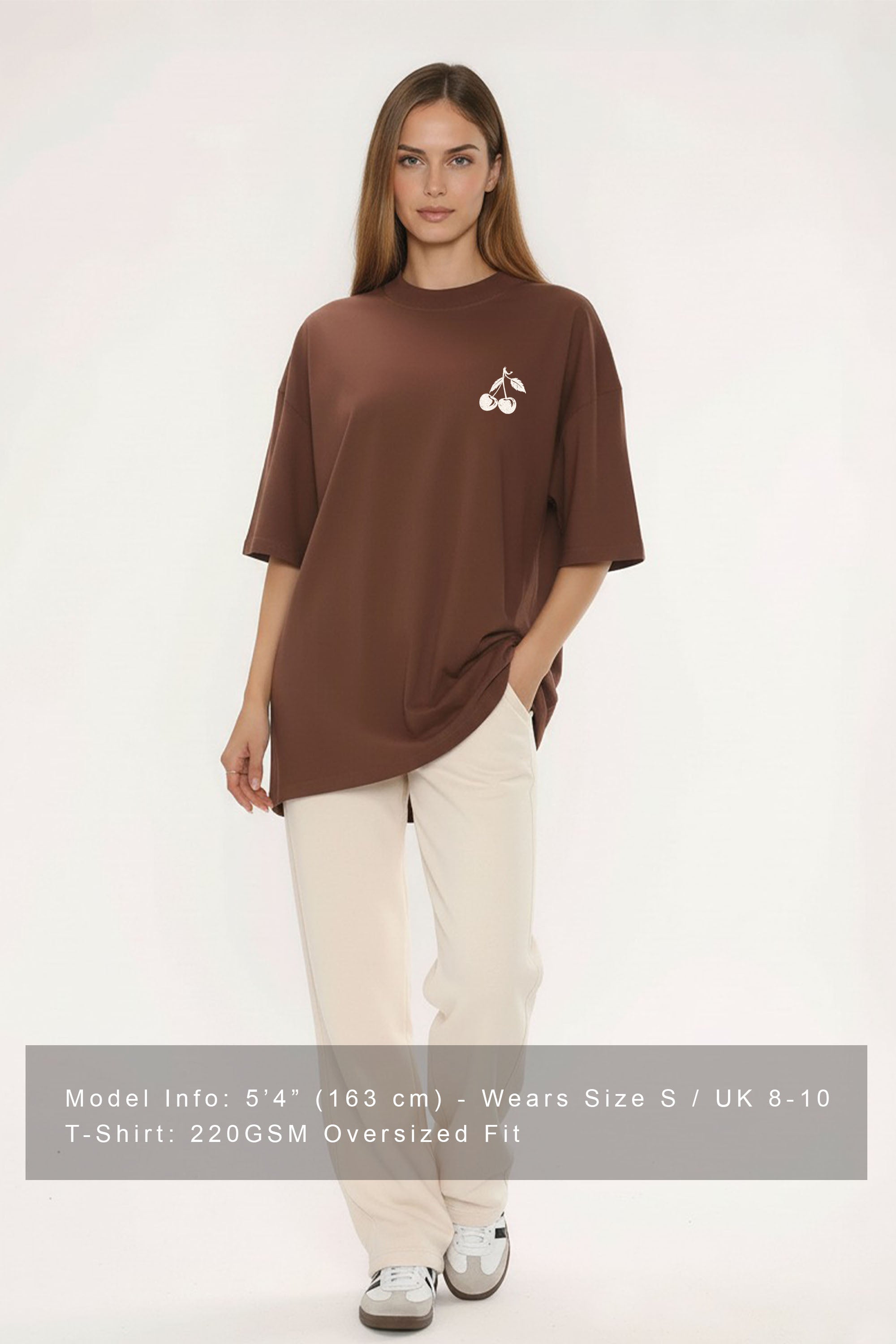220GSM Oversize T-Shirt In Boundless Taste Print