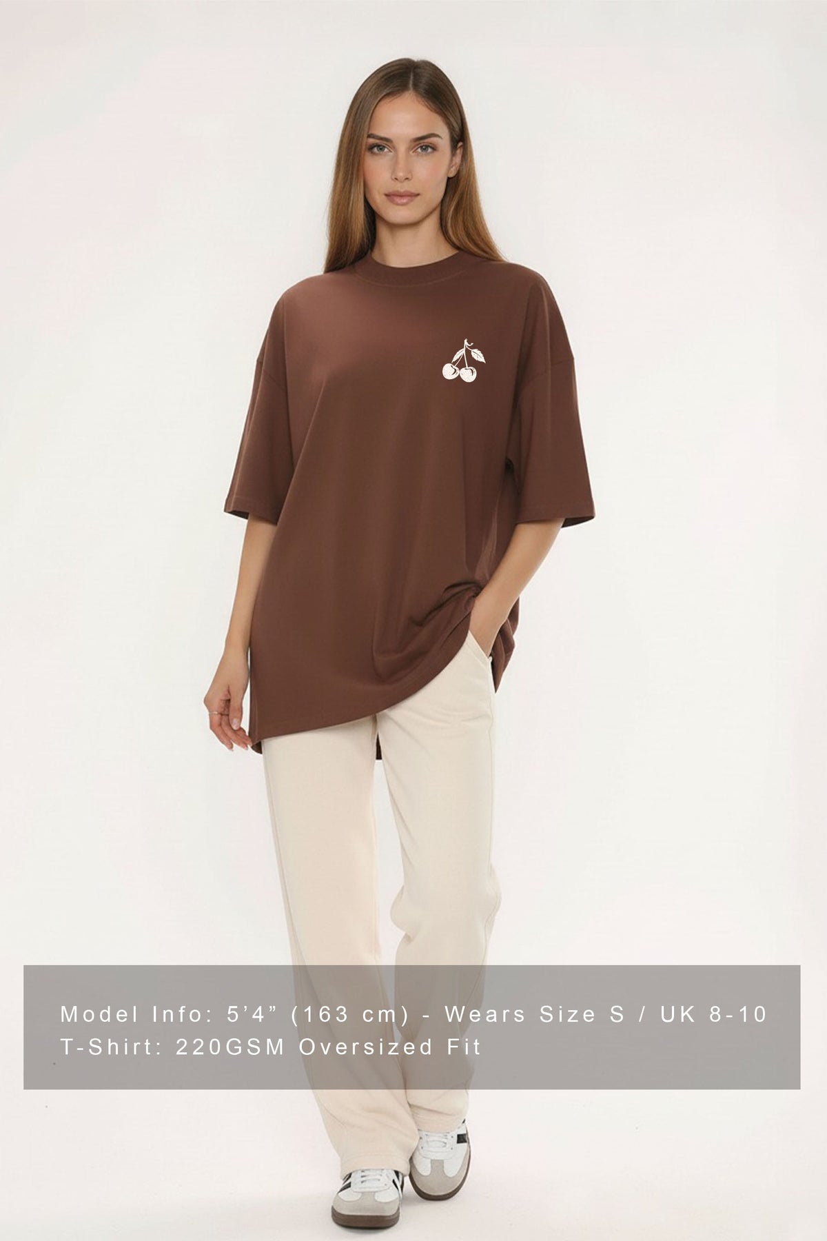 220GSM Oversize T-Shirt In Boundless Taste Print