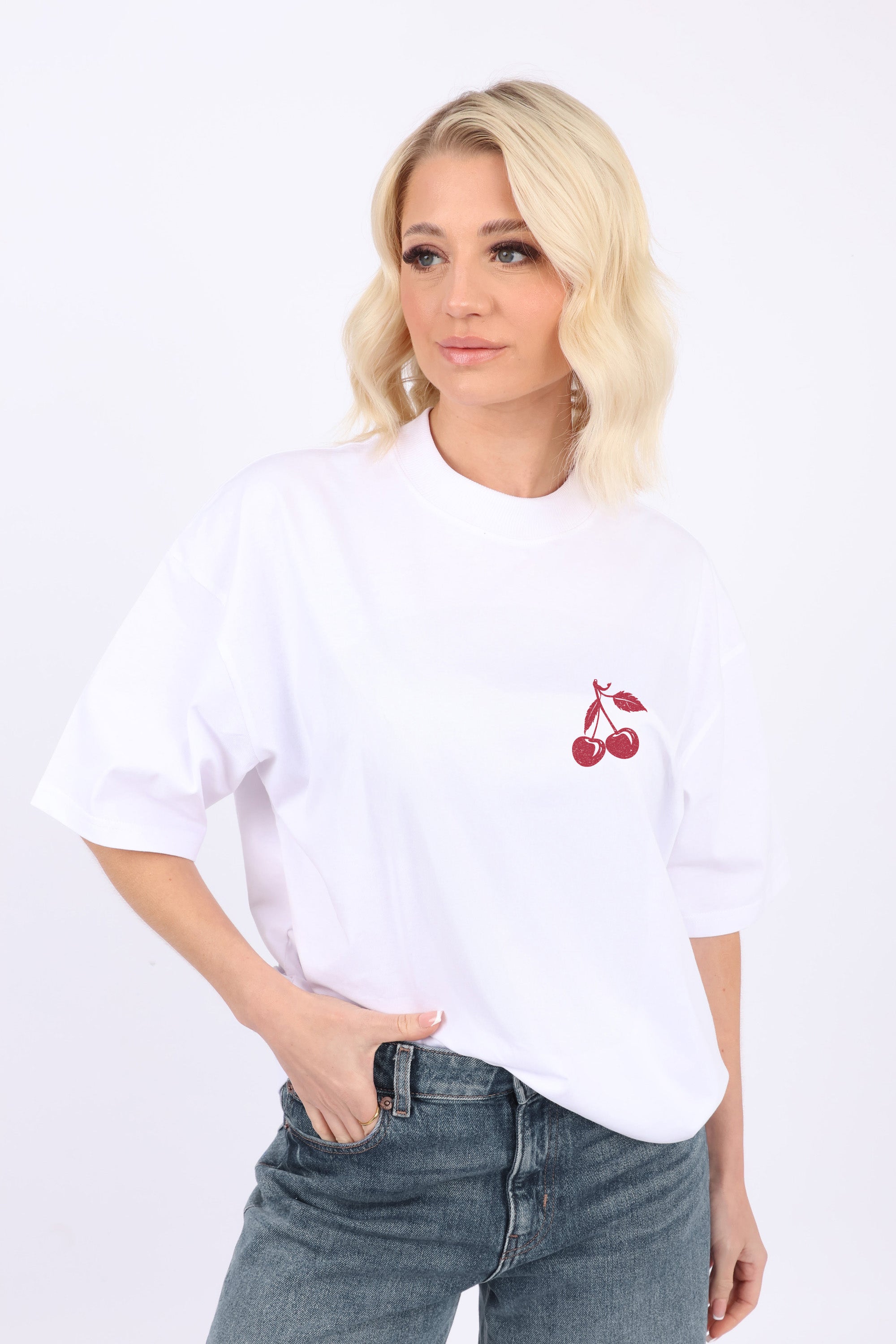 220GSM Oversize T-Shirt In Boundless Taste Print