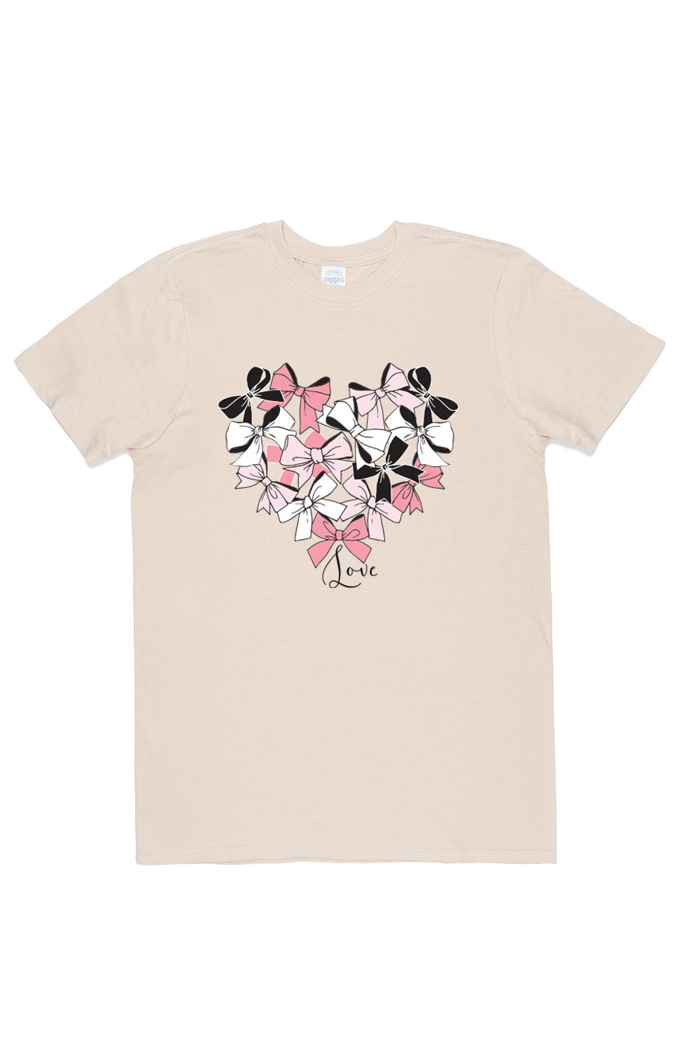 Heart of Bow's T-Shirt in Sand (Custom Packs)