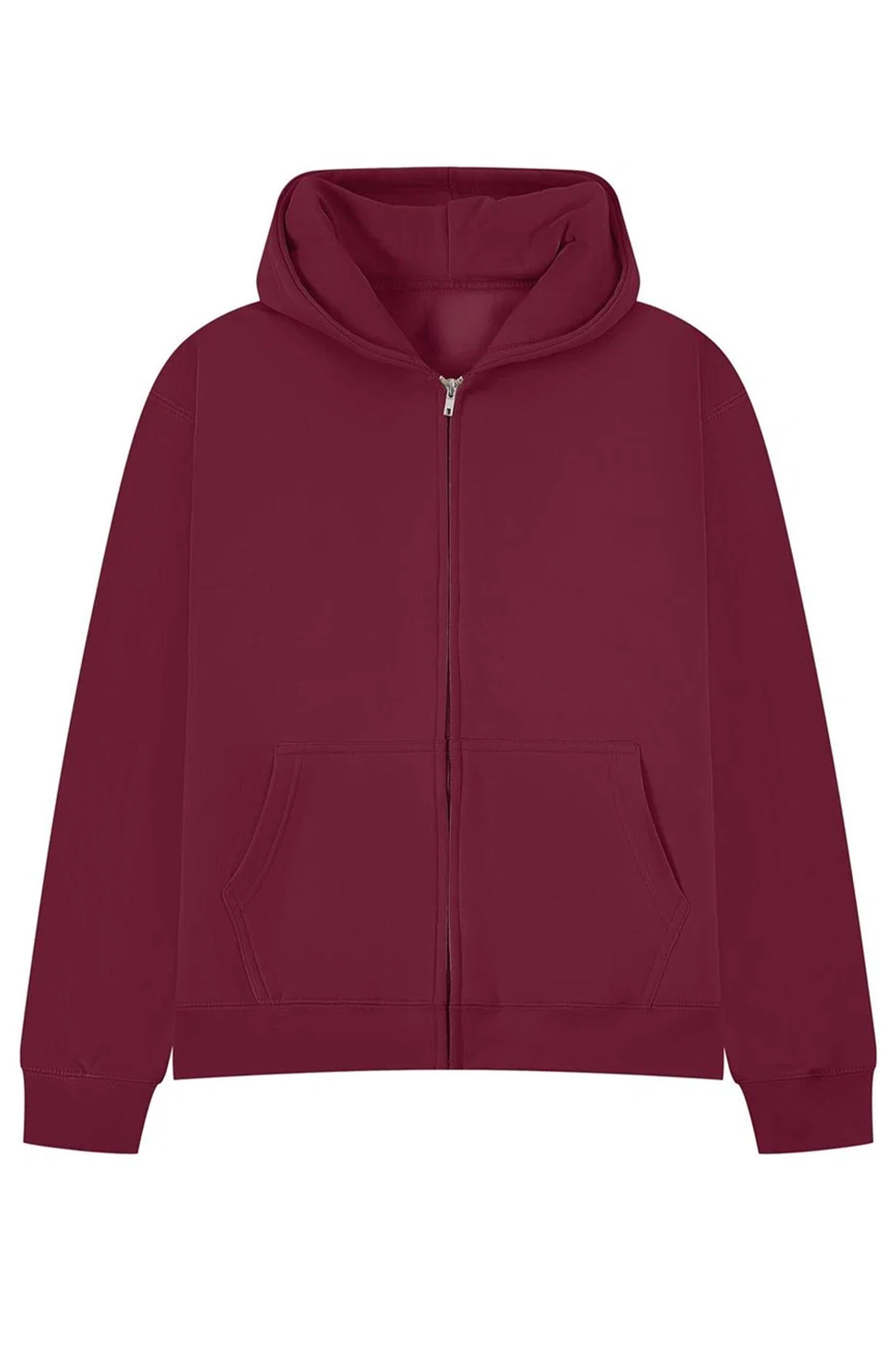 450GSM Heavyweight Unisex Oversized Custom Printed Zip Hoodie
