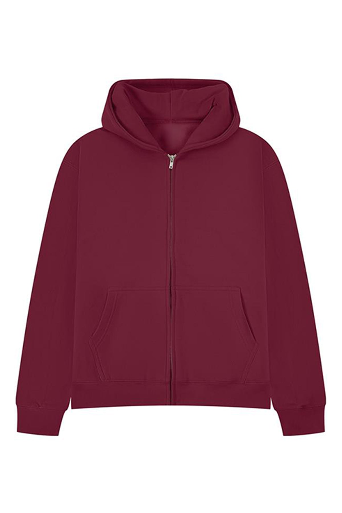 450GSM Core Heavyweight Oversized Plain Zip Hoodie