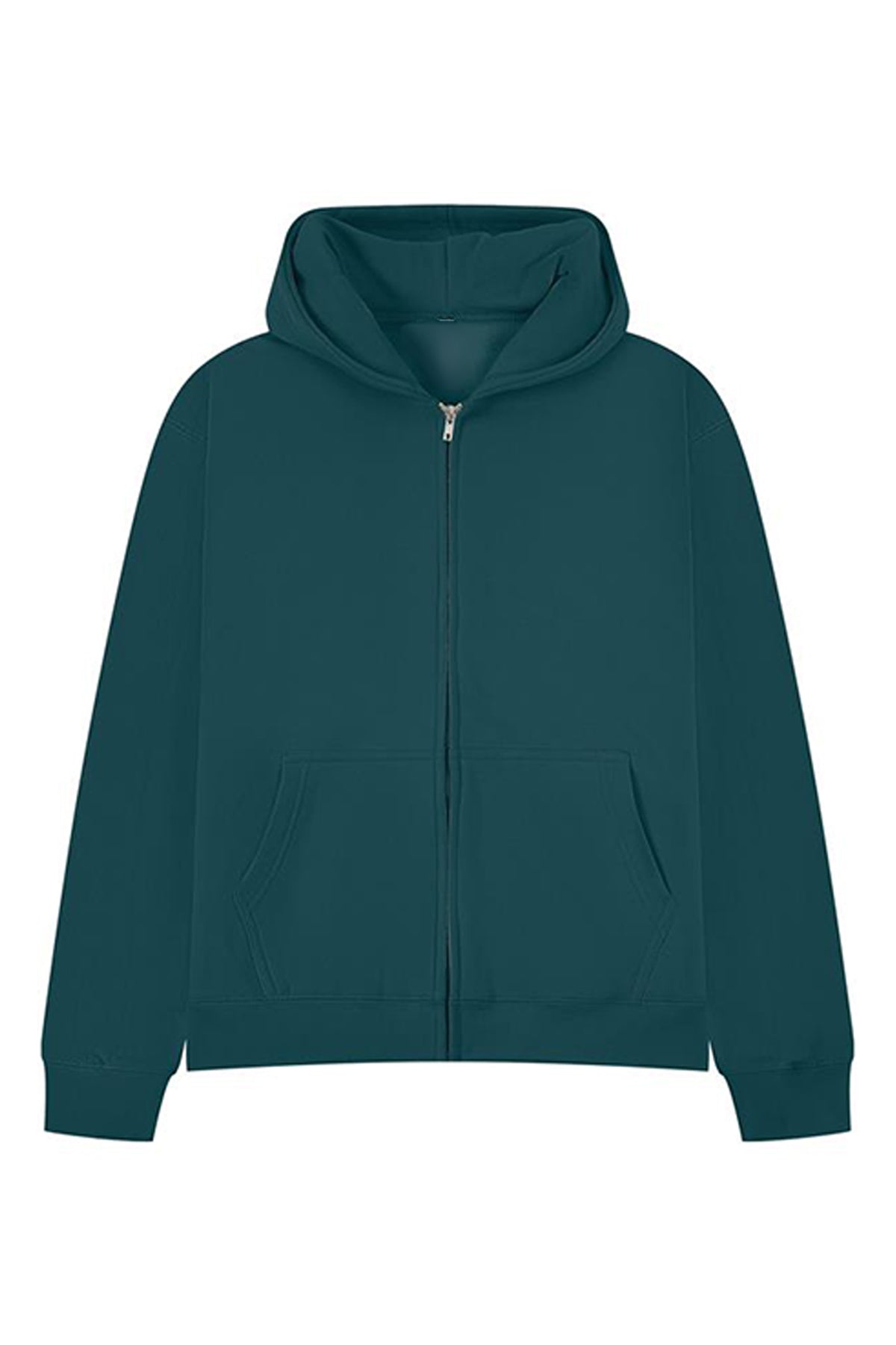 450GSM Core Heavyweight Oversized Plain Zip Hoodie