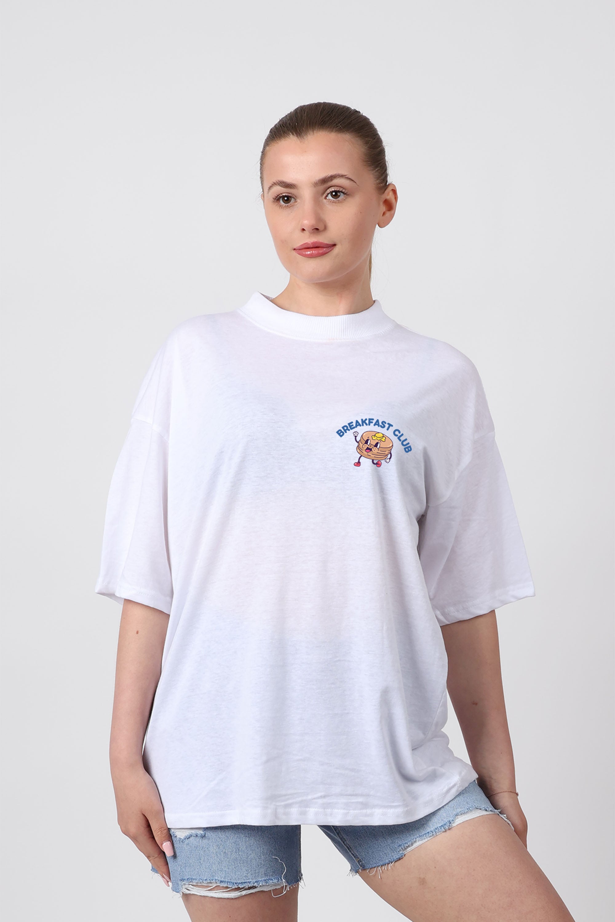 150GSM Oversized T-Shirts in Breakfast Club Print