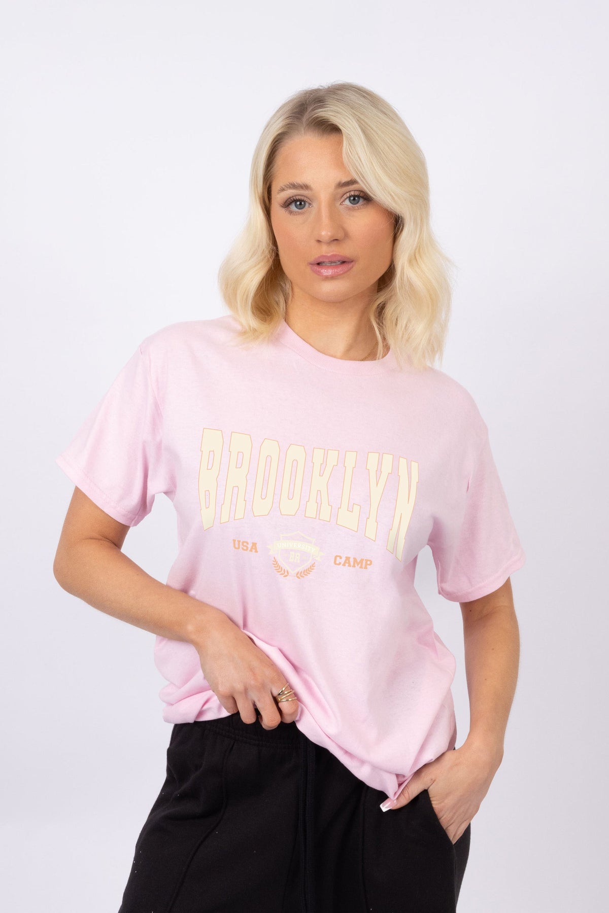 Brooklyn USA Camp Printed T-Shirt