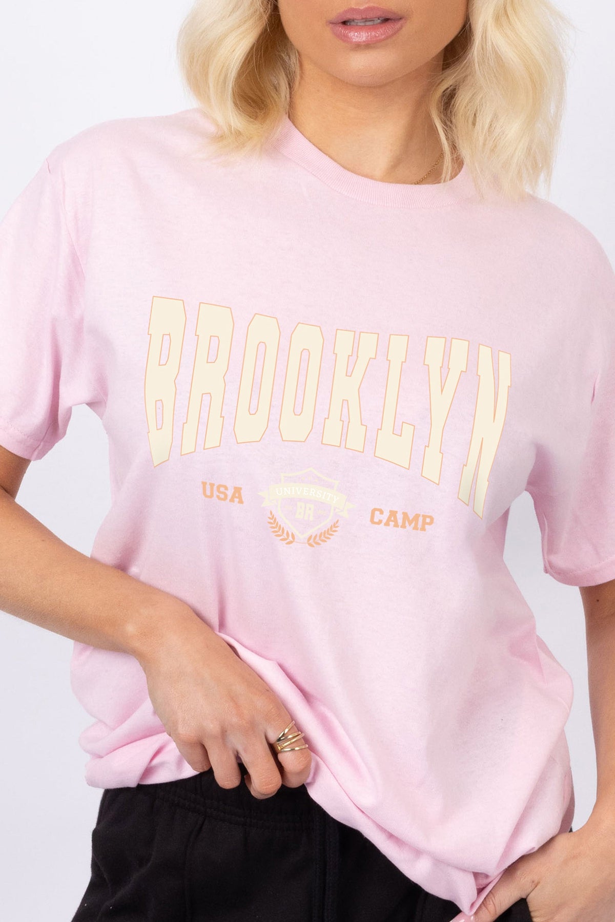 Brooklyn USA Camp Printed T-Shirt