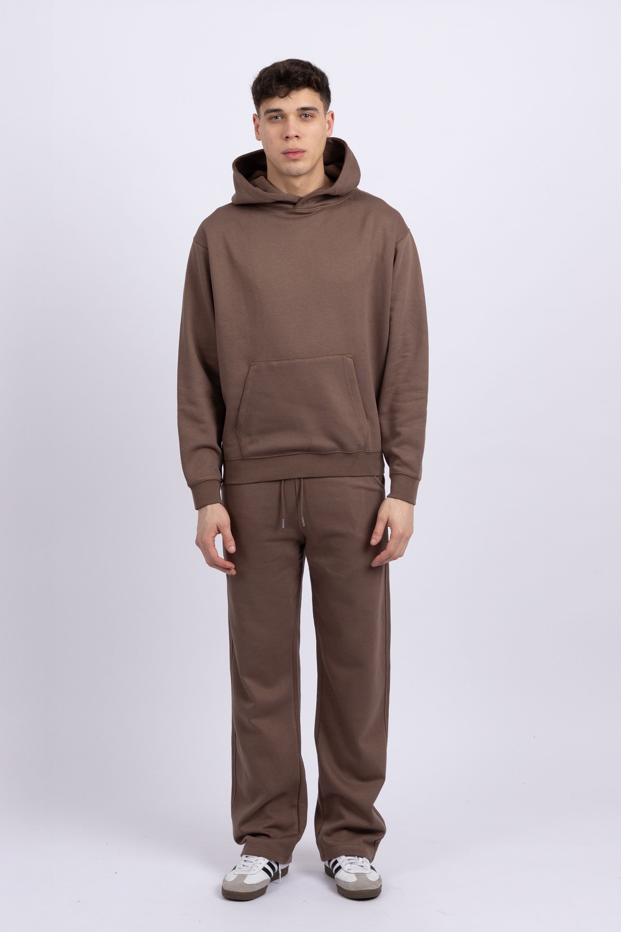 Unisex Brown LSF Hoodie & Straight Leg Joggers Co-Ord Set (Pack Of 4 Sets)