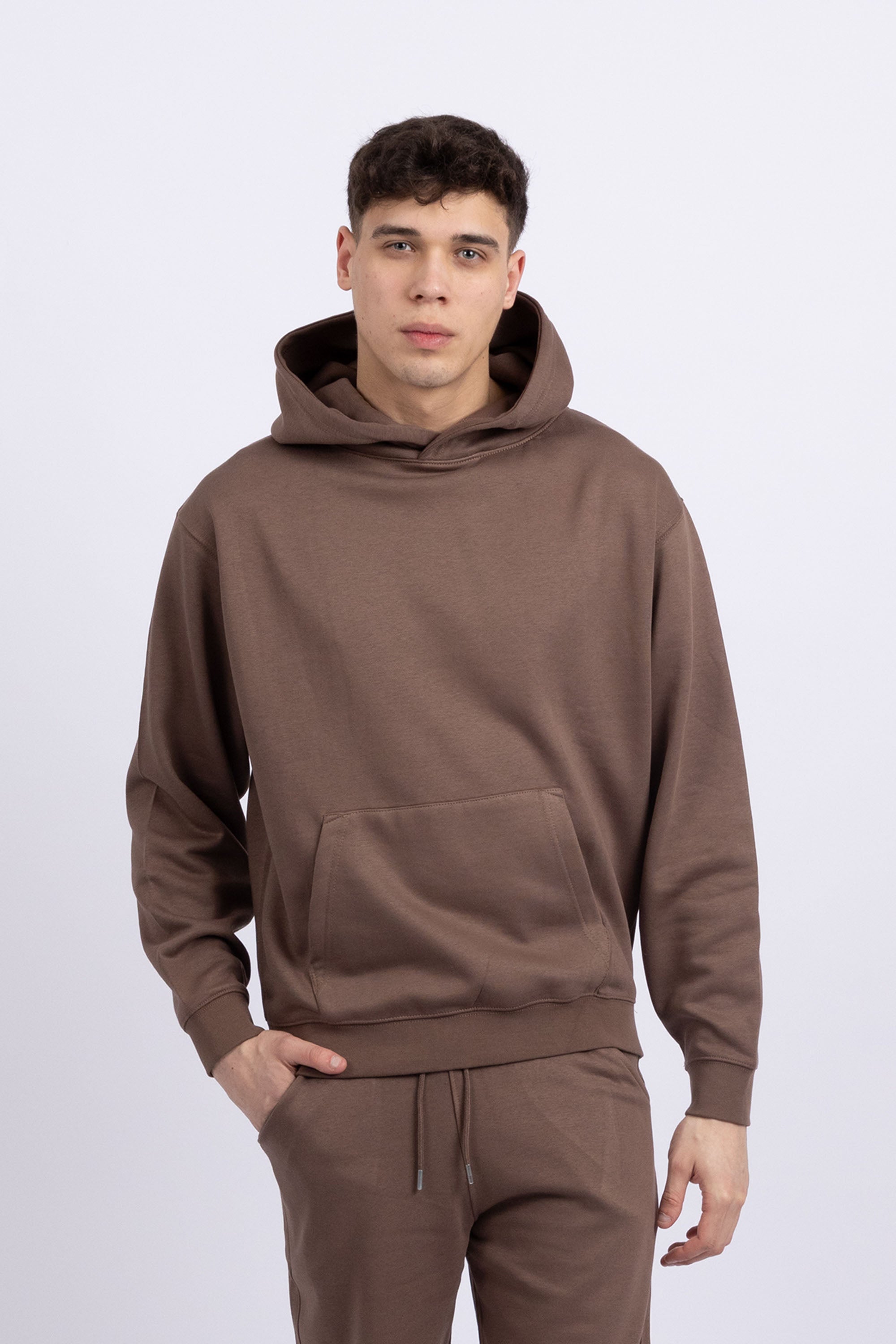 Unisex Brown LSF Hoodie & Straight Leg Joggers Co-Ord Set (Pack Of 4 Sets)