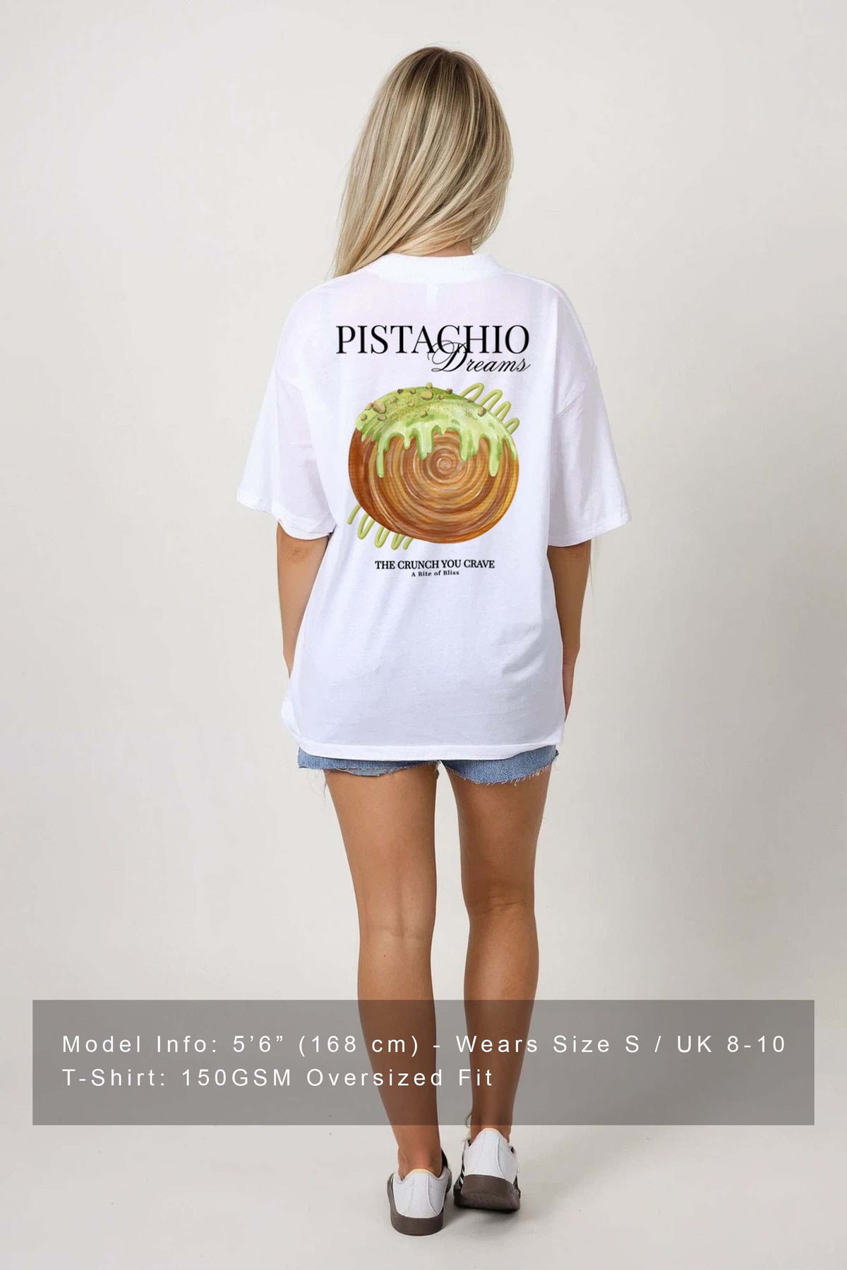 150GSM Oversized T-Shirt in Pistachio Dreams Print