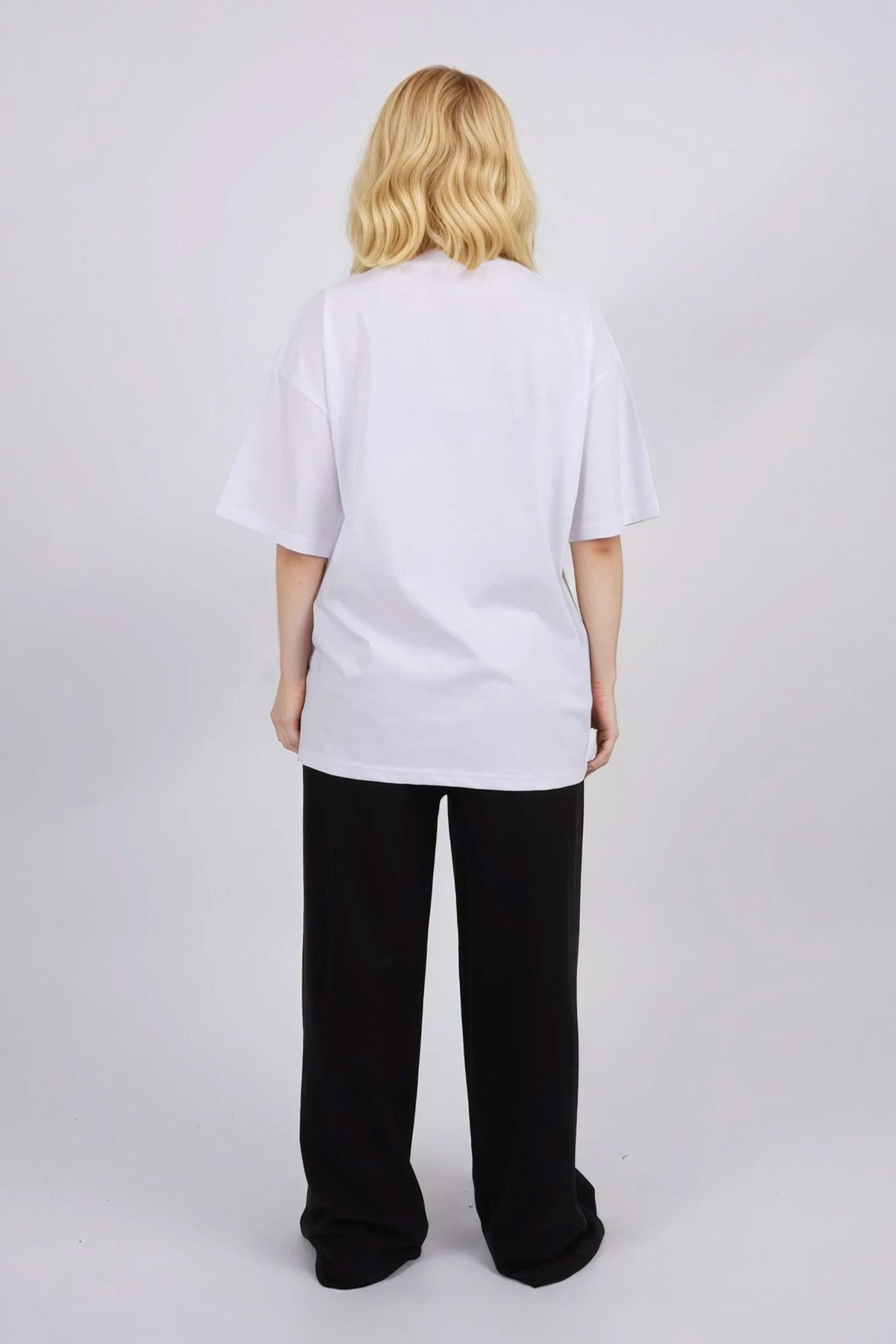 150GSM Oversized T-Shirt in Lemon Mood Distressed Print