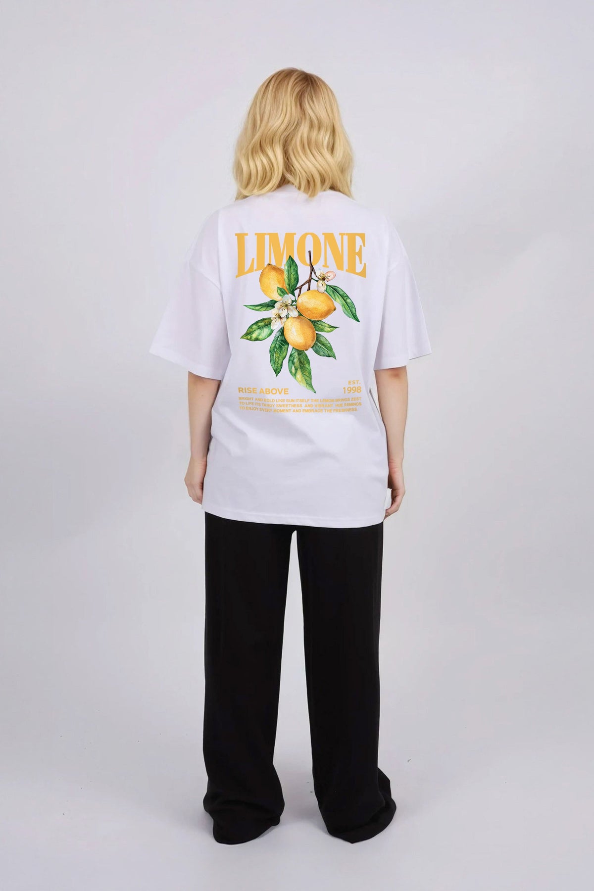 Oversized T-Shirt In Limone Rise Print