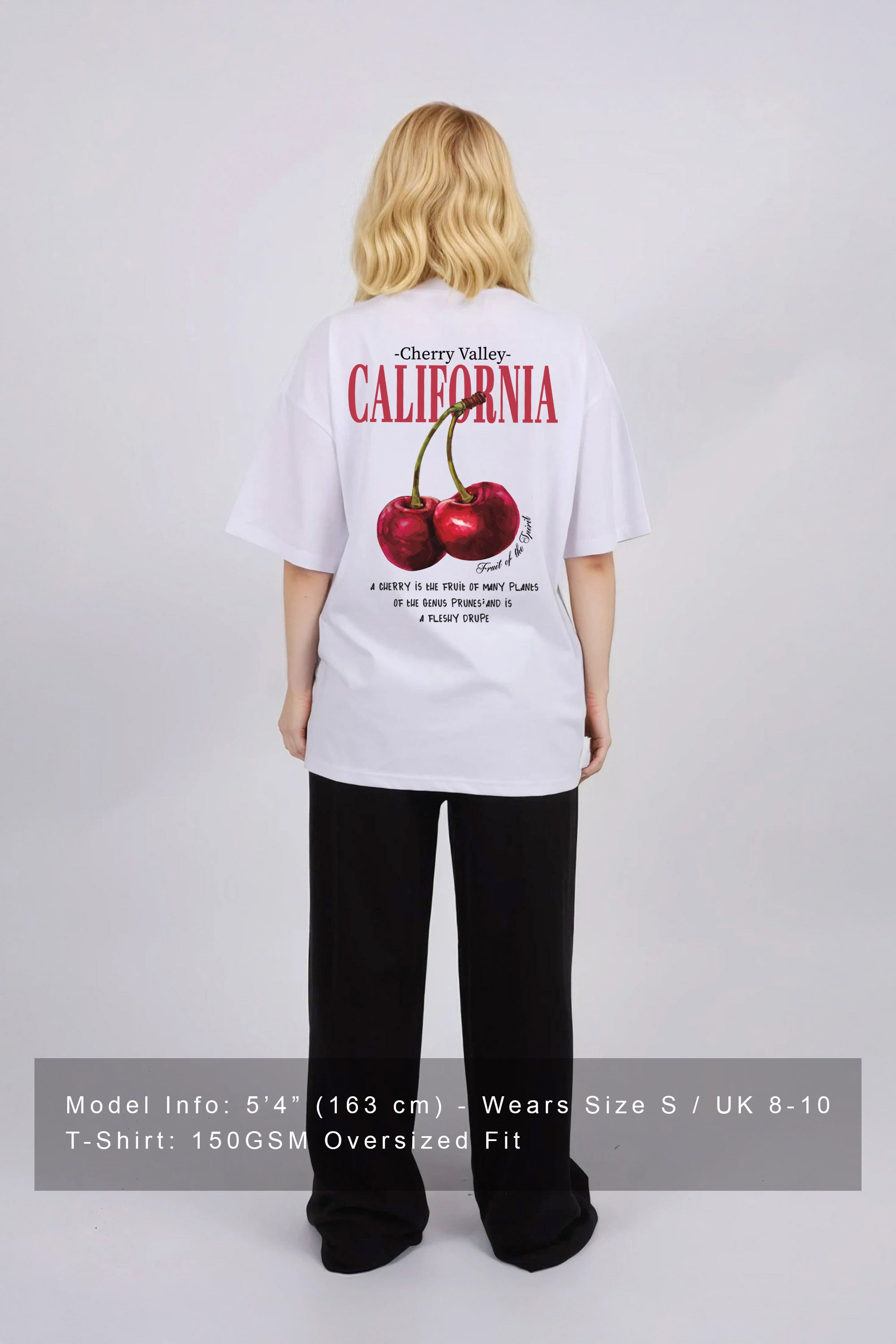 Oversized T-Shirt In California Cherry Print