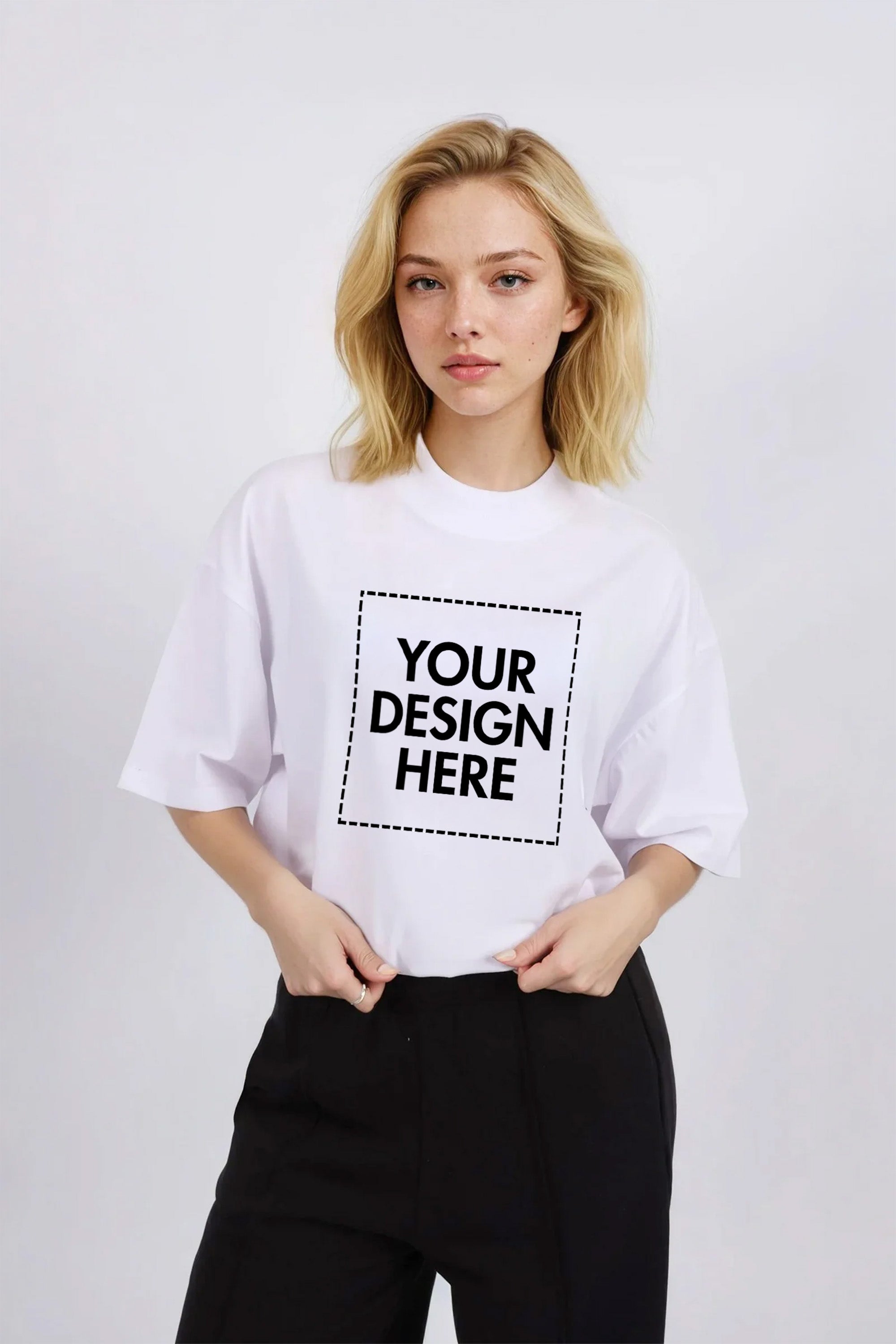 150GSM Oversized Custom Printed T-Shirt